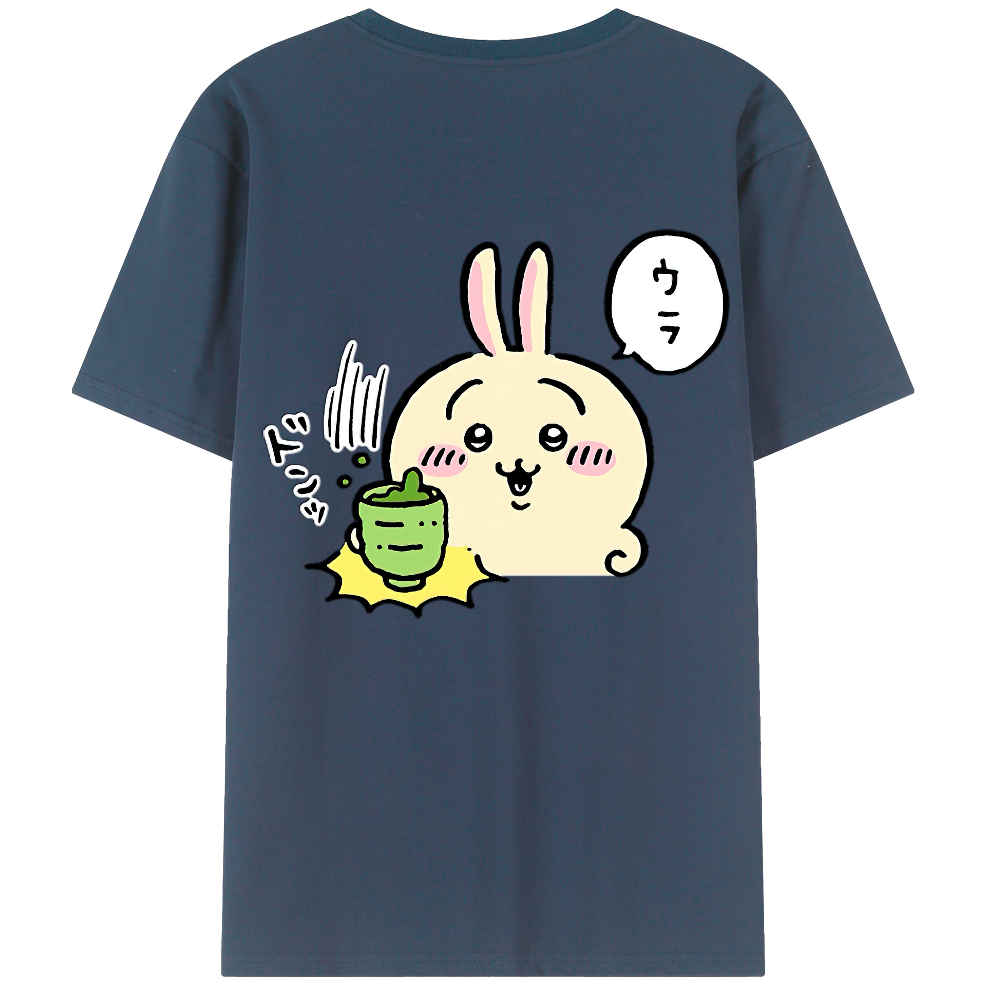 （画像用） ちいかわ うさぎ Chii-kawa usagi レディース半袖Tシャツ(バックプリント)