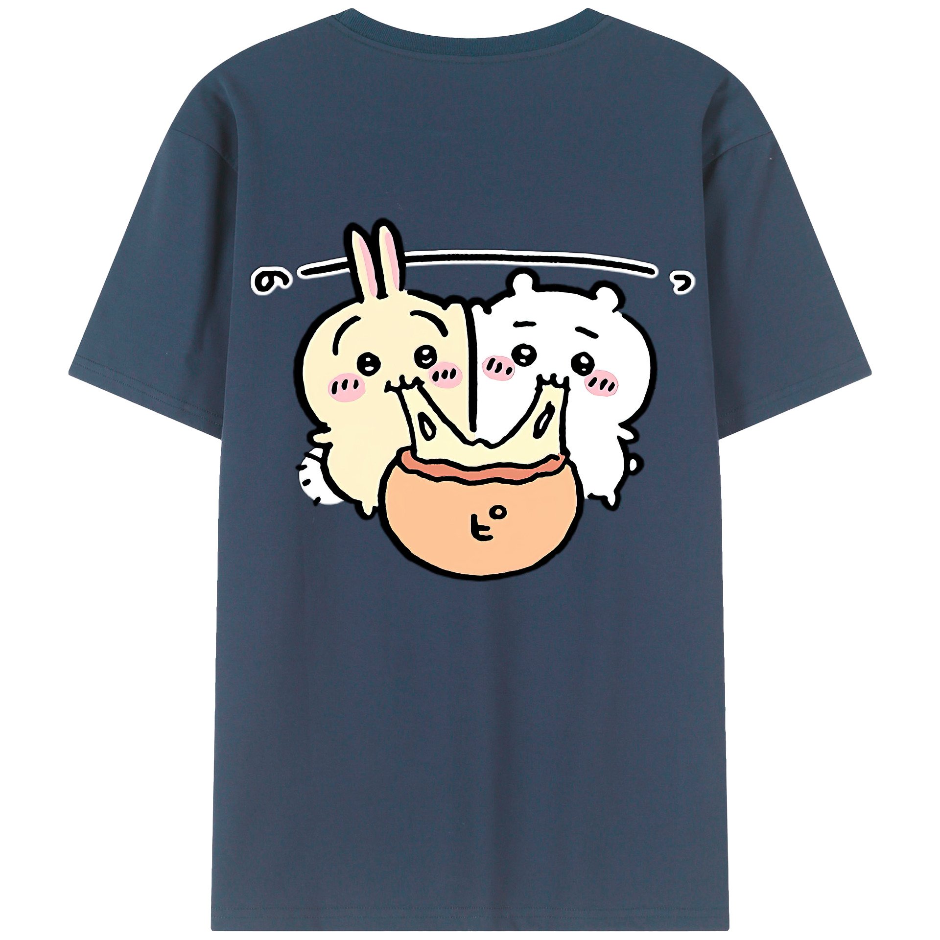 （画像用） ちいかわ うさぎ Chii-kawa usagi レディース半袖Tシャツ(バックプリント)