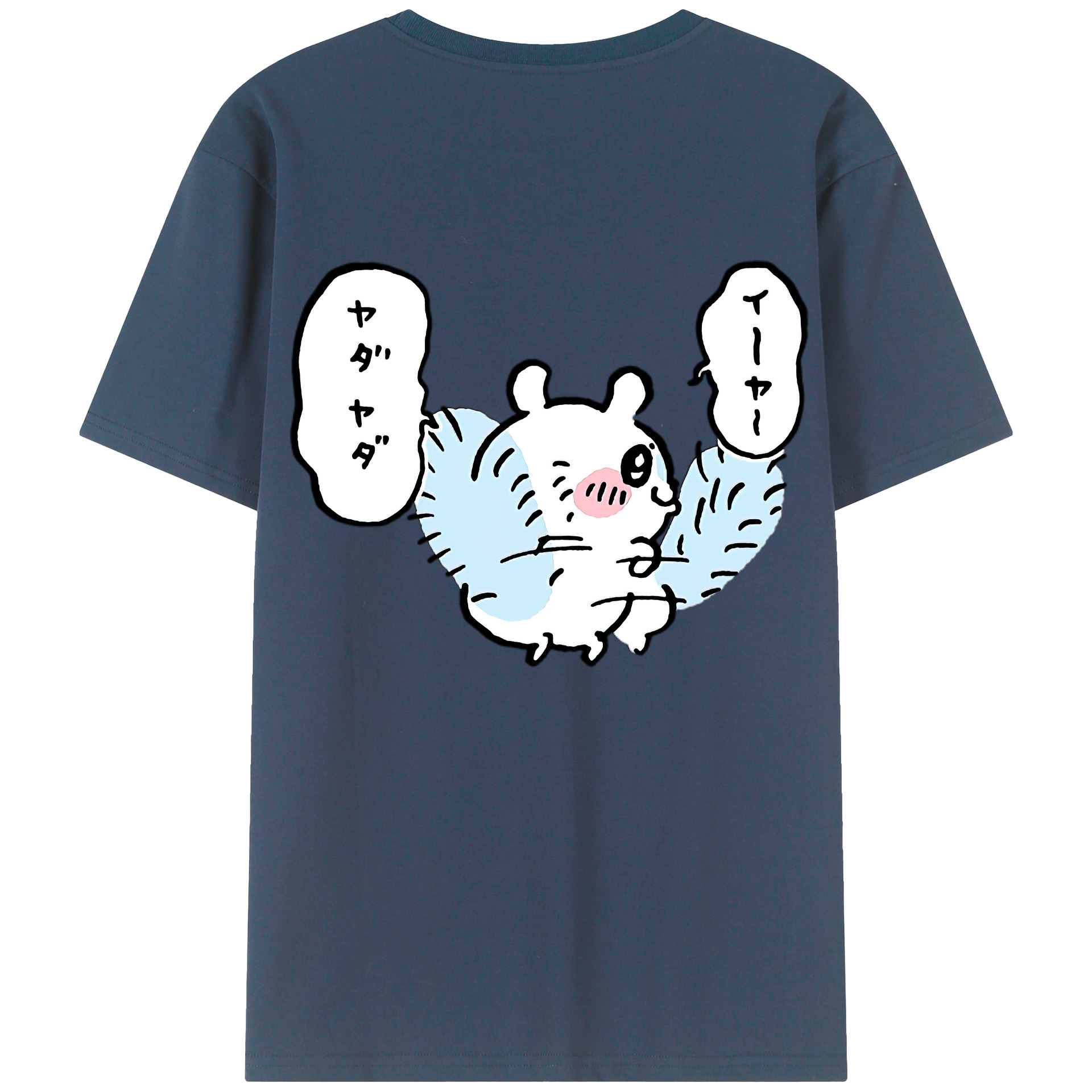 （画像用） ちいかわ モモンガ Chii-kawa Momonga レディース半袖Tシャツ(バックプリント)