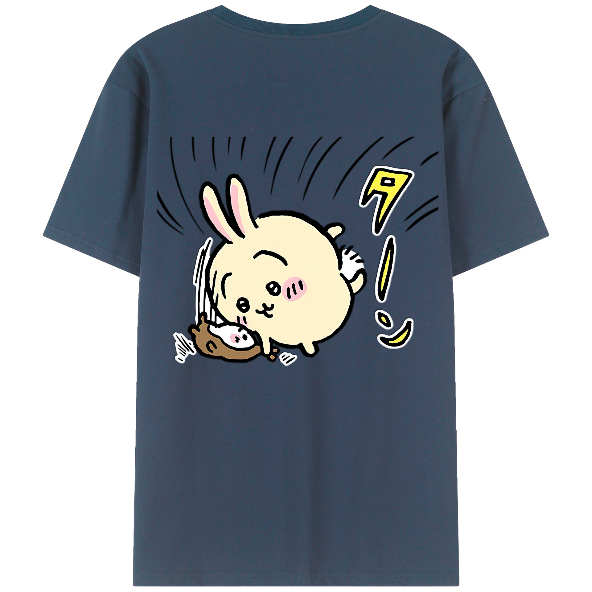 （画像用） ちいかわ うさぎ Chii-kawa usagi レディース半袖Tシャツ(バックプリント)