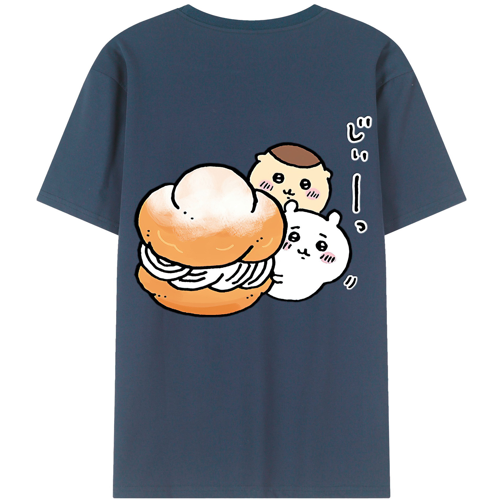 （画像用） ちいかわ くりまんじゅう Chii-kawa kuri manjū レディース半袖Tシャツ(バックプリント)