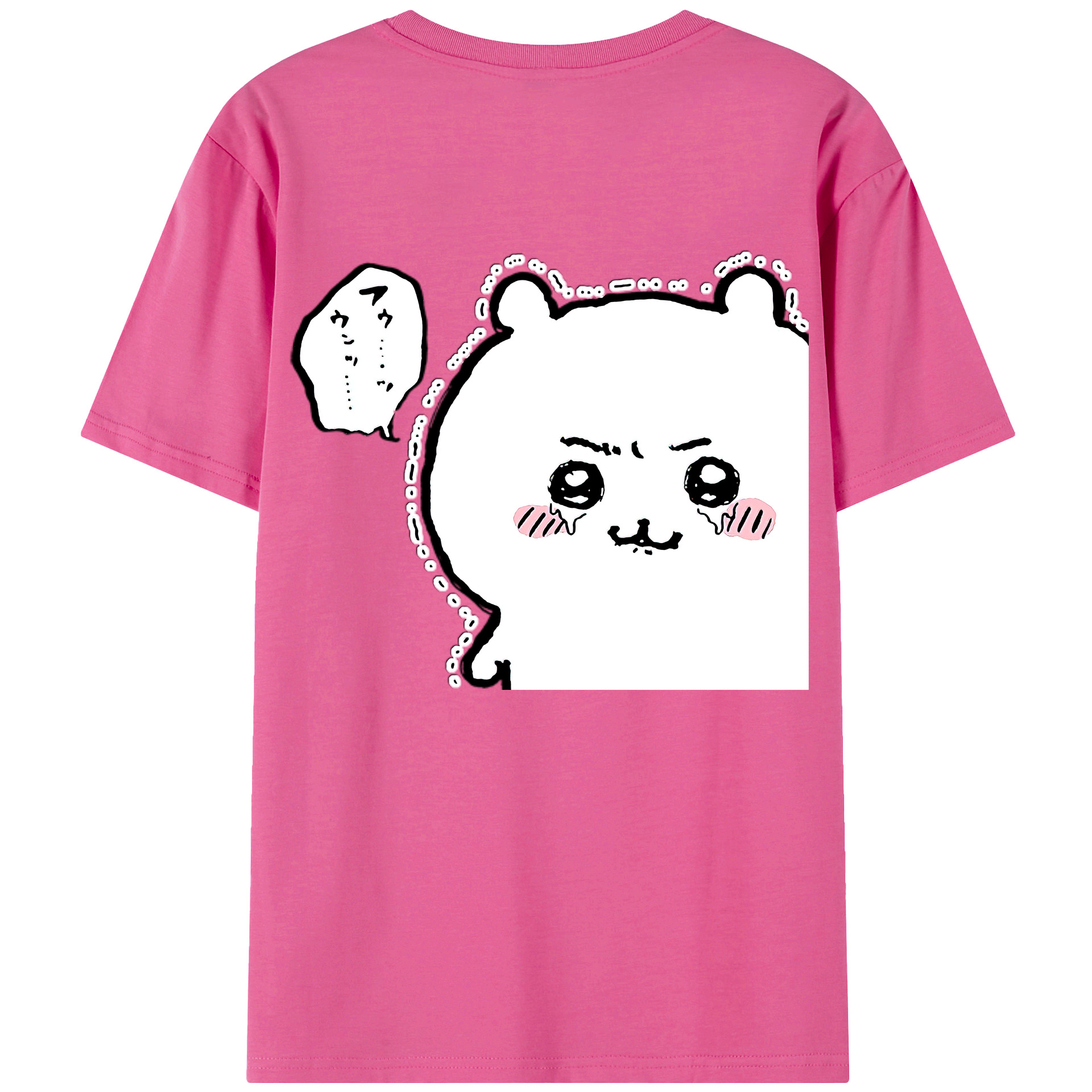 （画像用） ちいかわ ちいかわ Chii-kawa chiikawa レディース半袖Tシャツ(バックプリント)