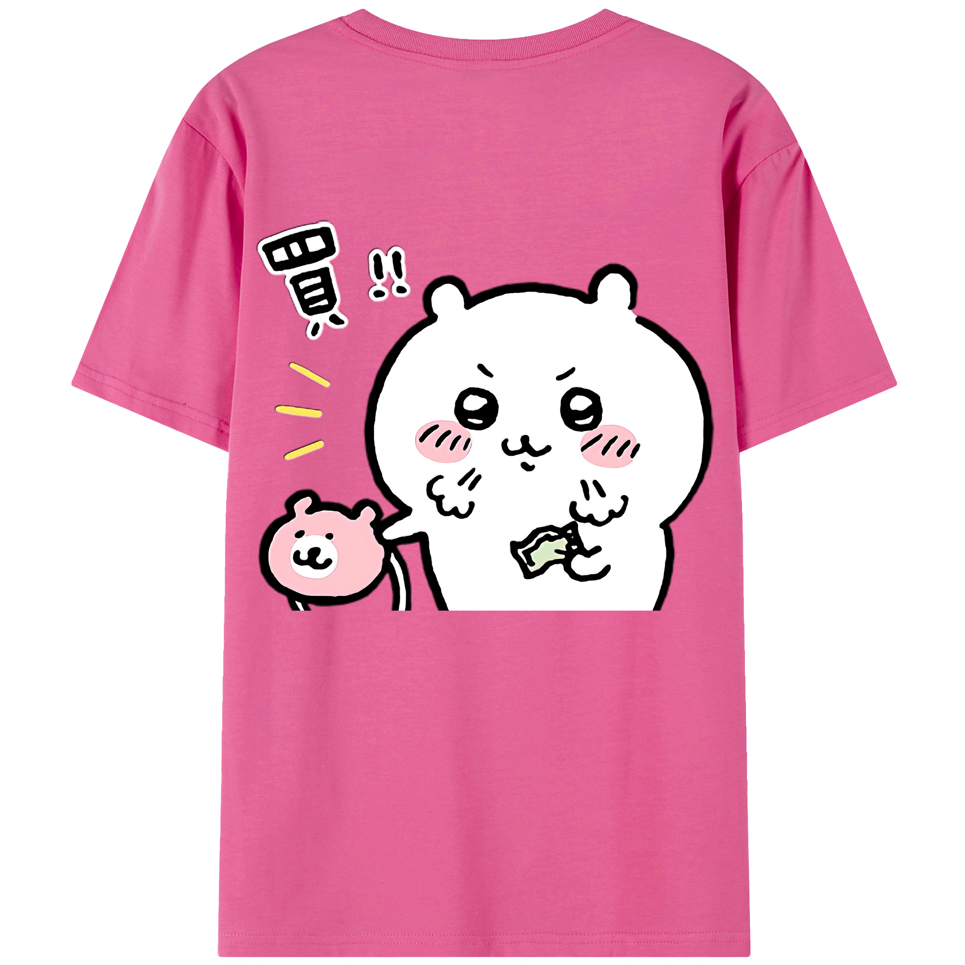 （画像用） ちいかわ ちいかわ Chii-kawa chiikawa レディース半袖Tシャツ(バックプリント)