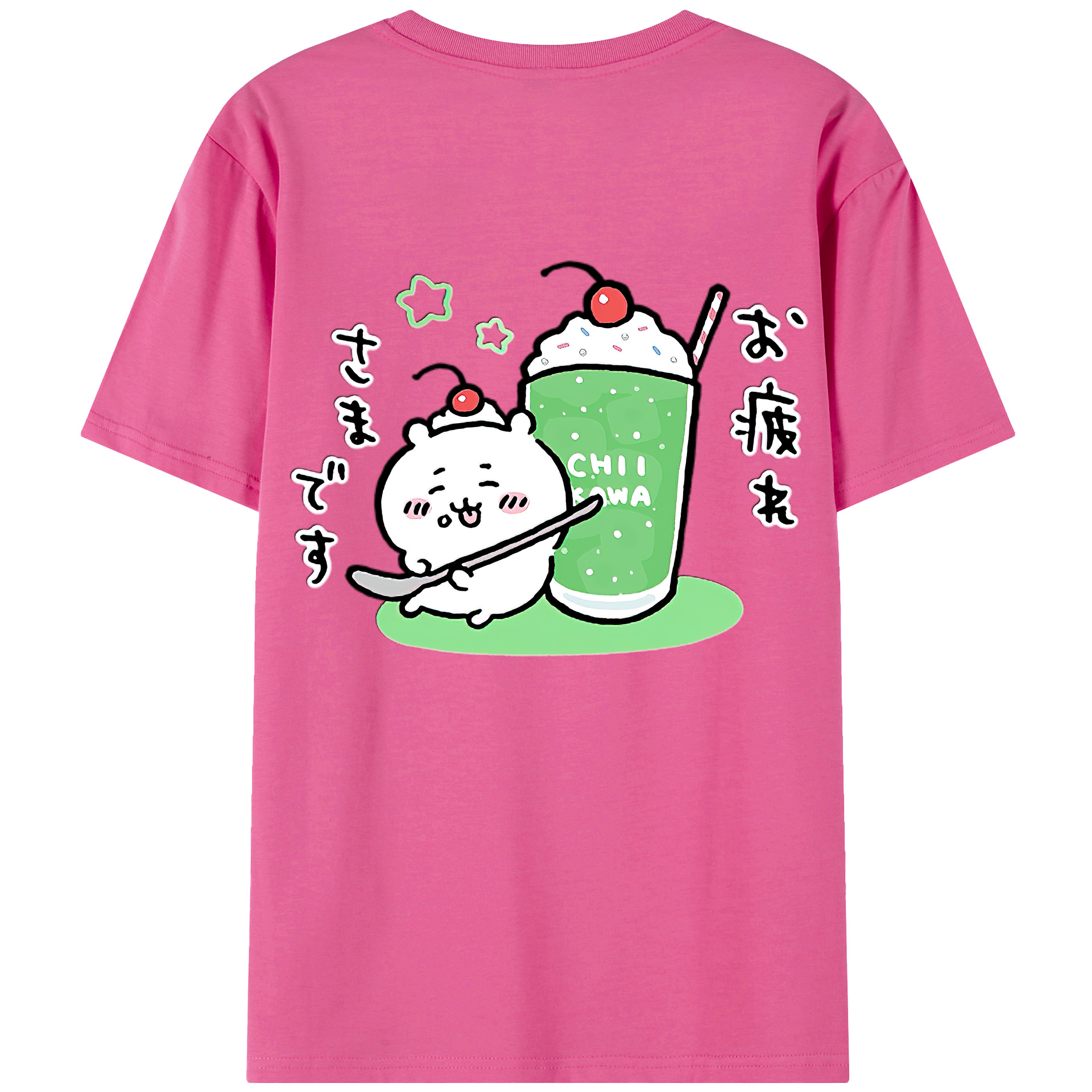 （画像用） ちいかわ ちいかわ Chii-kawa chiikawa レディース半袖Tシャツ(バックプリント)