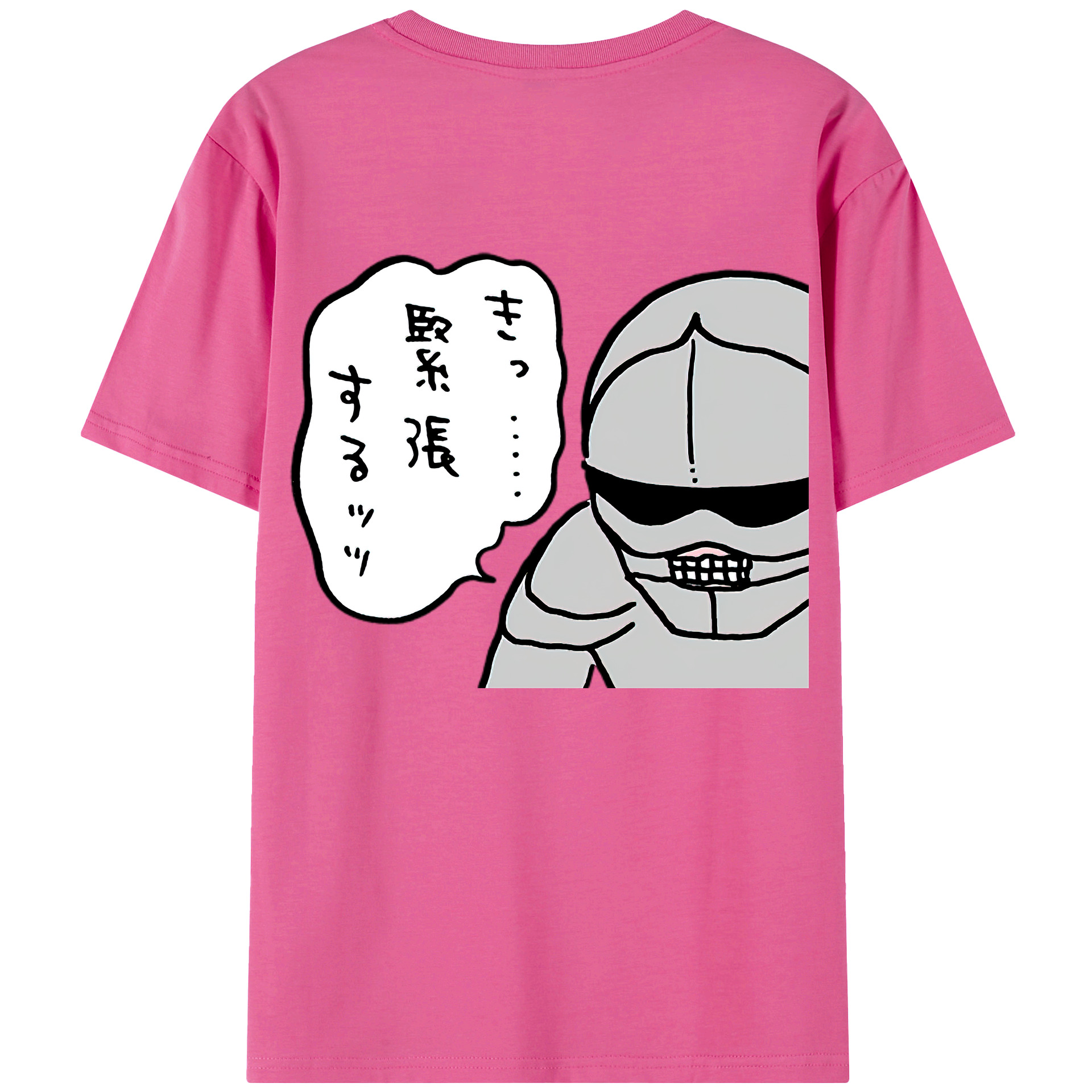 （画像用） ちいかわ 労働の鎧さん Chii-kawa Mr. Armor of Labor レディース半袖Tシャツ(バックプリント)