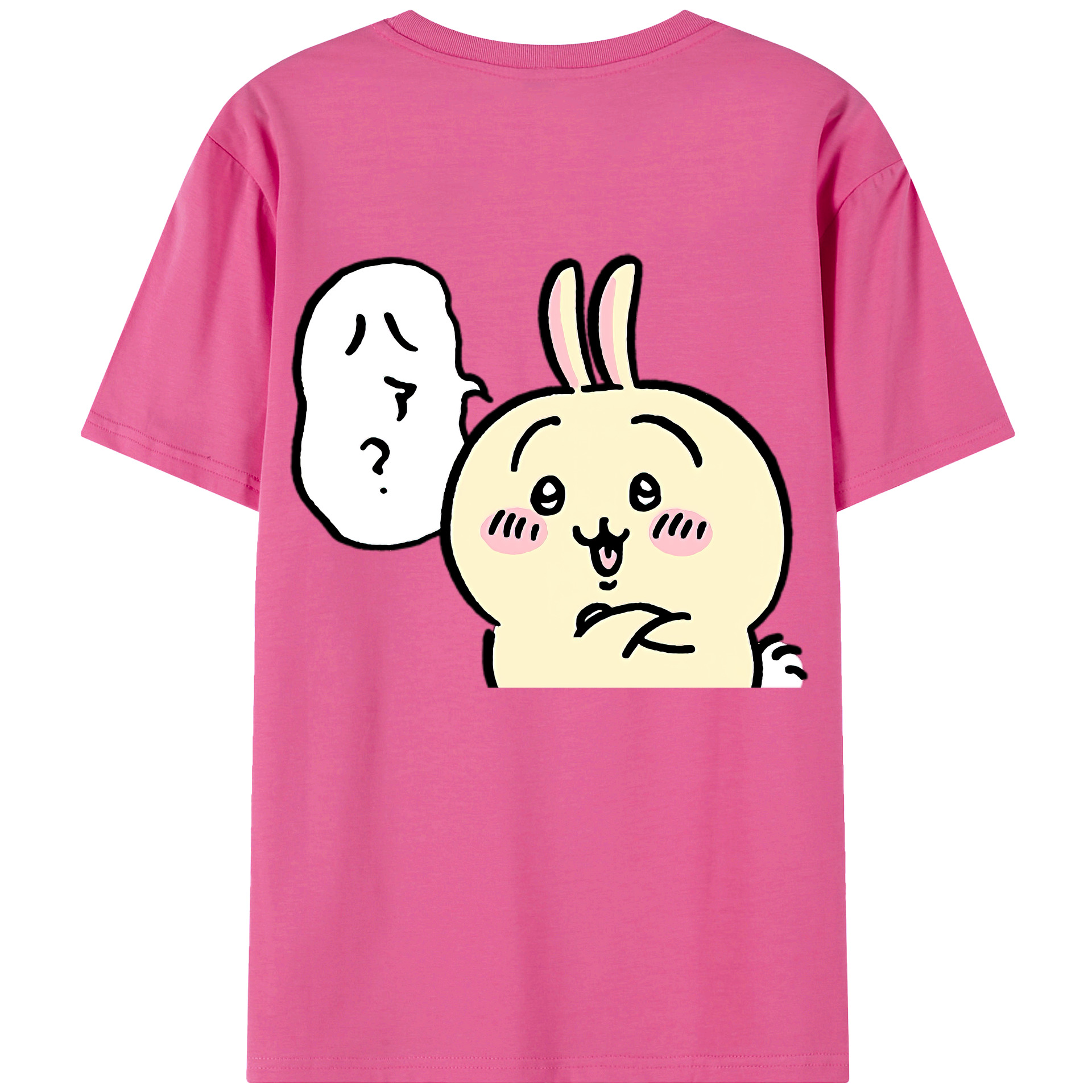 （画像用） ちいかわ うさぎ Chii-kawa usagi レディース半袖Tシャツ(バックプリント)