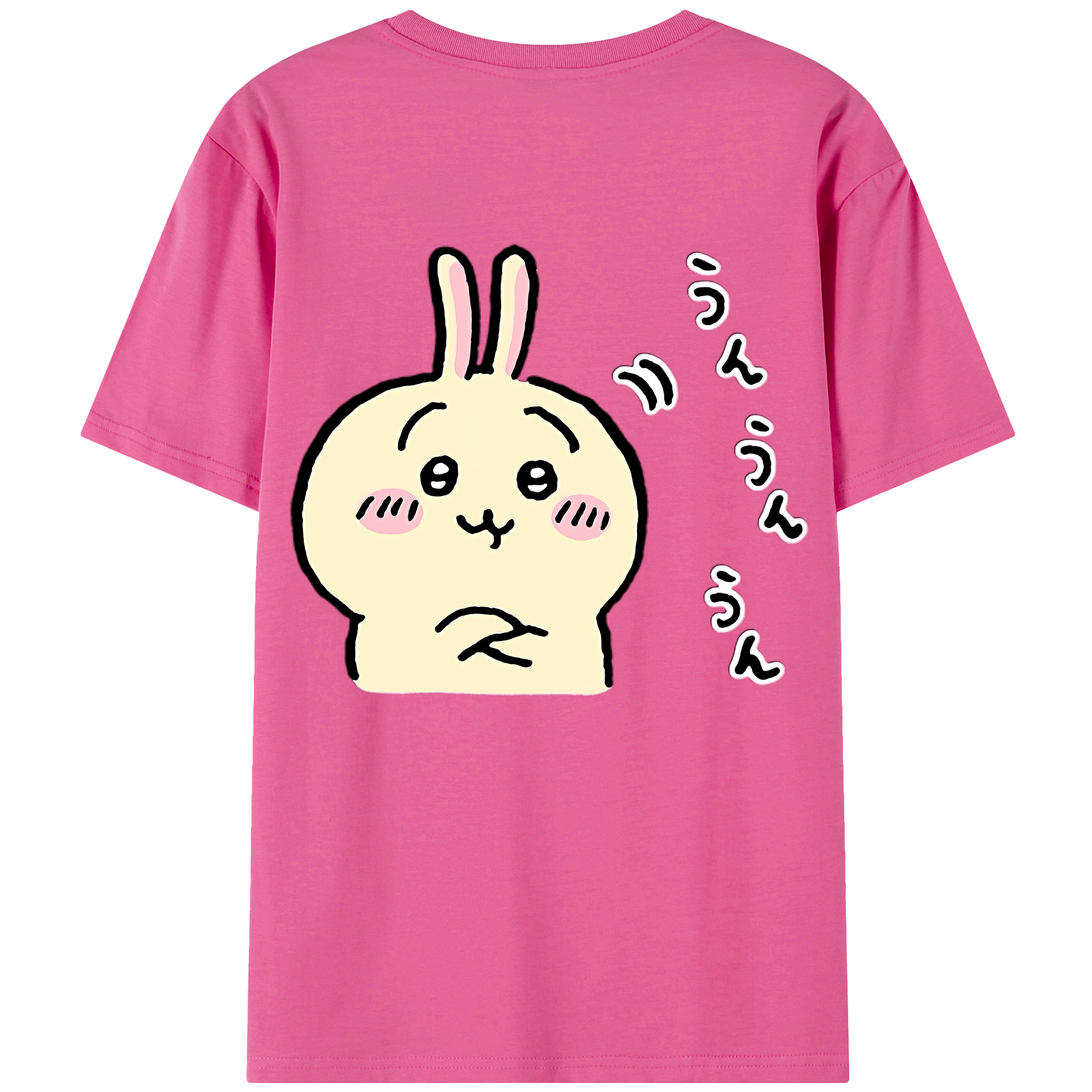 （画像用） ちいかわ うさぎ Chii-kawa usagi レディース半袖Tシャツ(バックプリント)