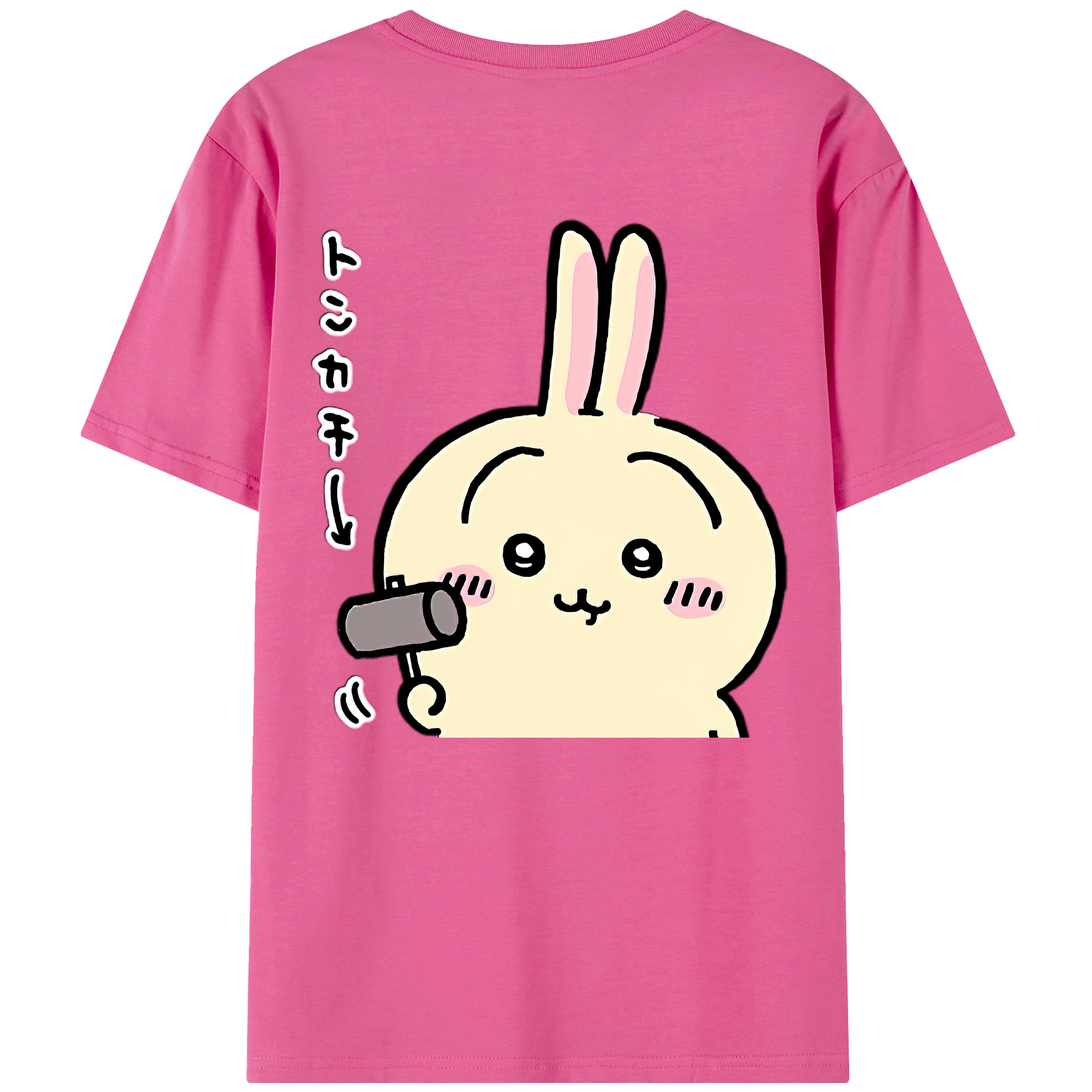 （画像用） ちいかわ うさぎ Chii-kawa usagi レディース半袖Tシャツ(バックプリント)