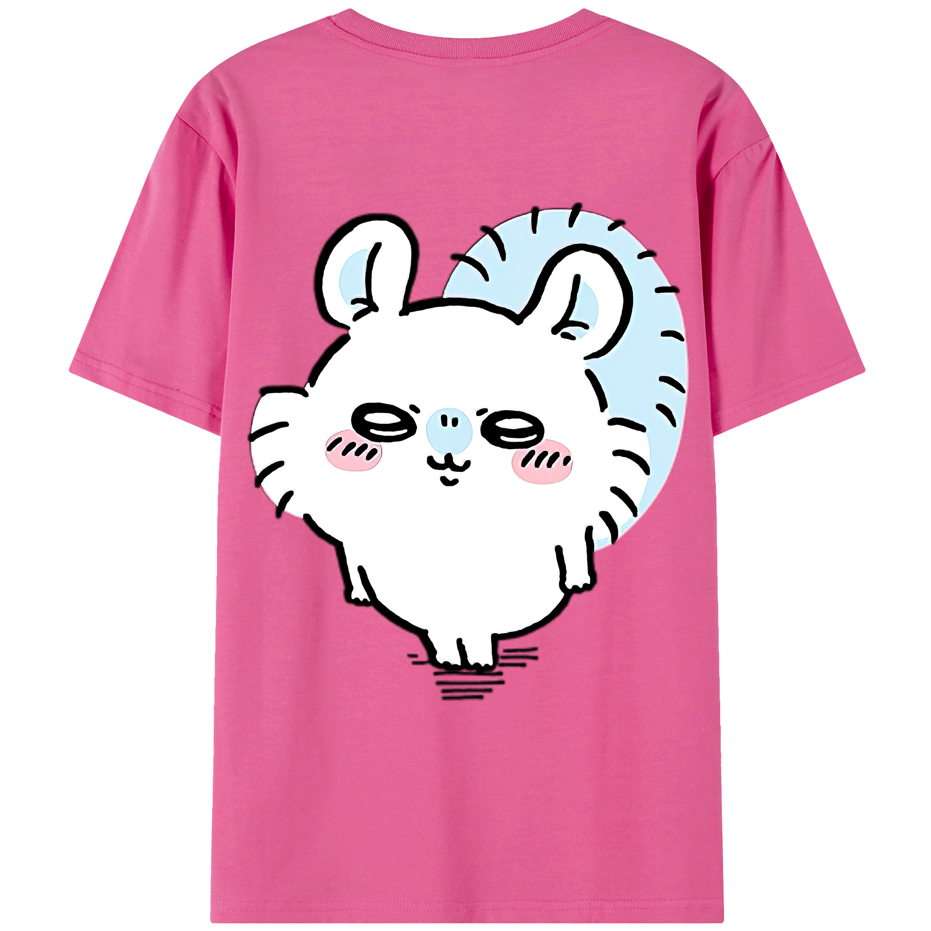 （画像用） ちいかわ モモンガ Chii-kawa Momonga レディース半袖Tシャツ(バックプリント)