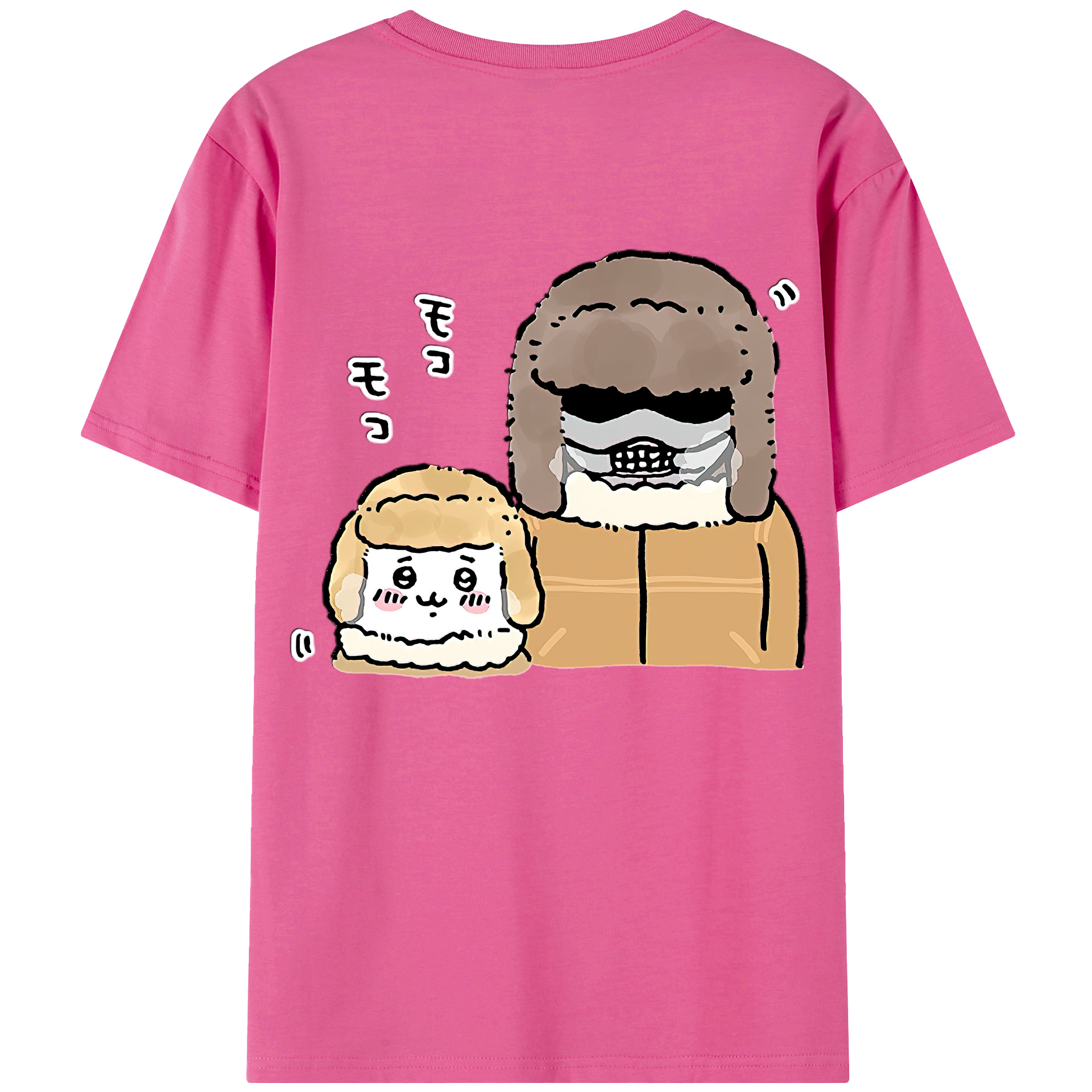 （画像用） ちいかわ 労働の鎧さん Chii-kawa Mr. Armor of Labor レディース半袖Tシャツ(バックプリント)