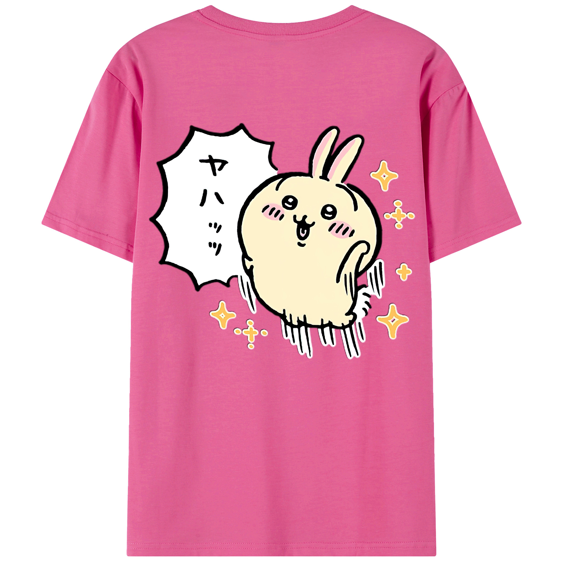 （画像用） ちいかわ うさぎ Chii-kawa usagi レディース半袖Tシャツ(バックプリント)
