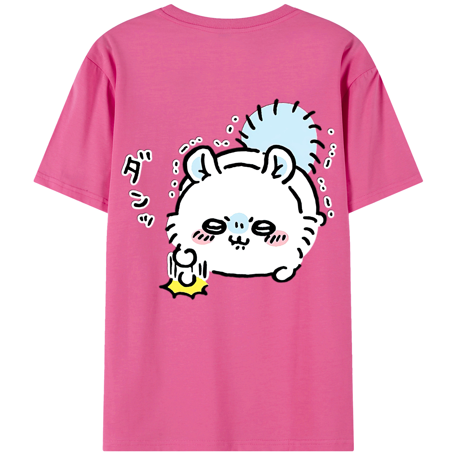（画像用） ちいかわ モモンガ Chii-kawa Momonga レディース半袖Tシャツ(バックプリント)