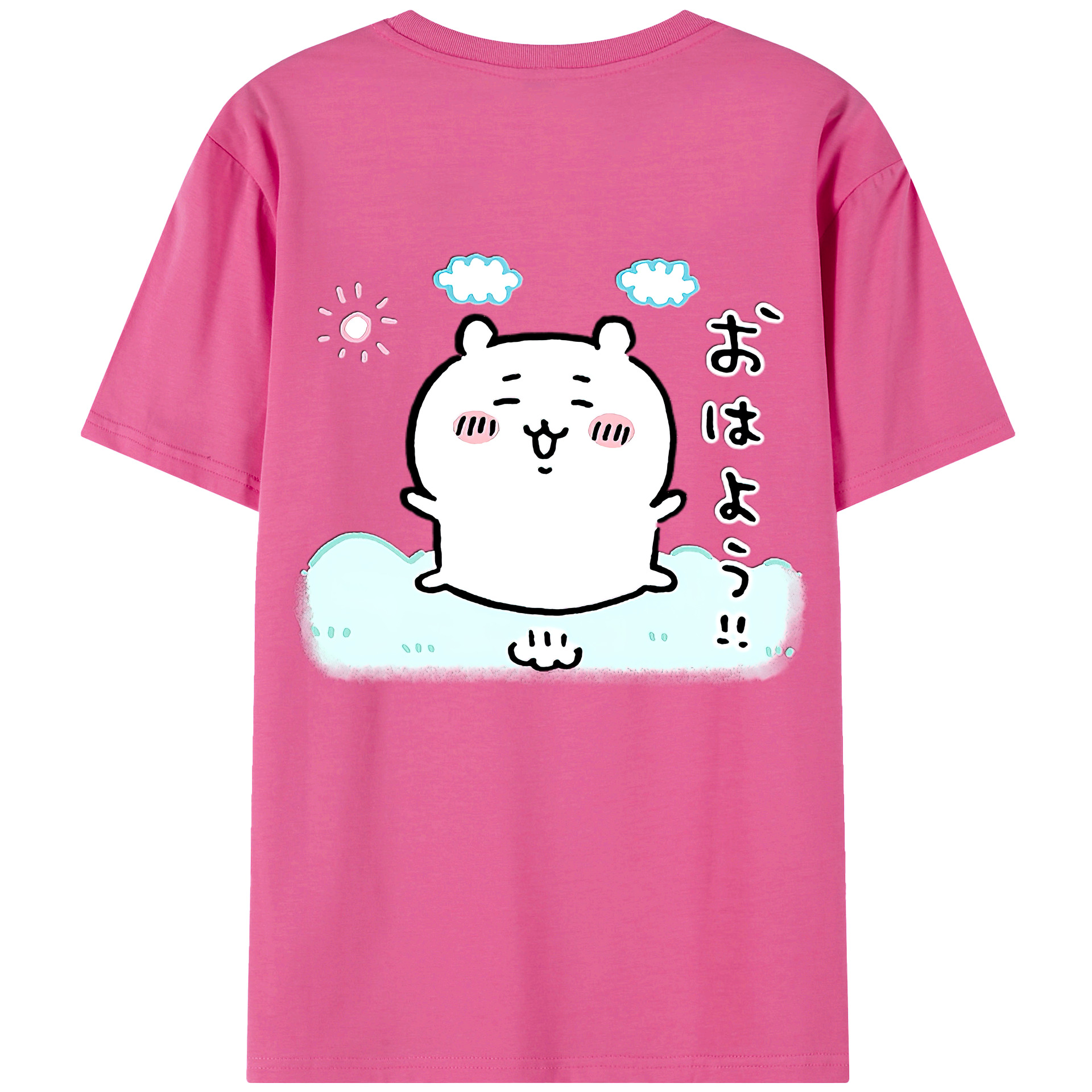 （画像用） ちいかわ ちいかわ Chii-kawa chiikawa レディース半袖Tシャツ(バックプリント)