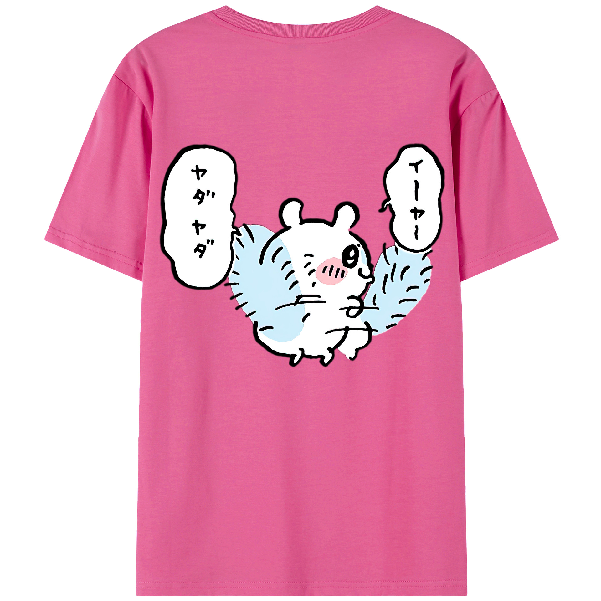 （画像用） ちいかわ モモンガ Chii-kawa Momonga レディース半袖Tシャツ(バックプリント)