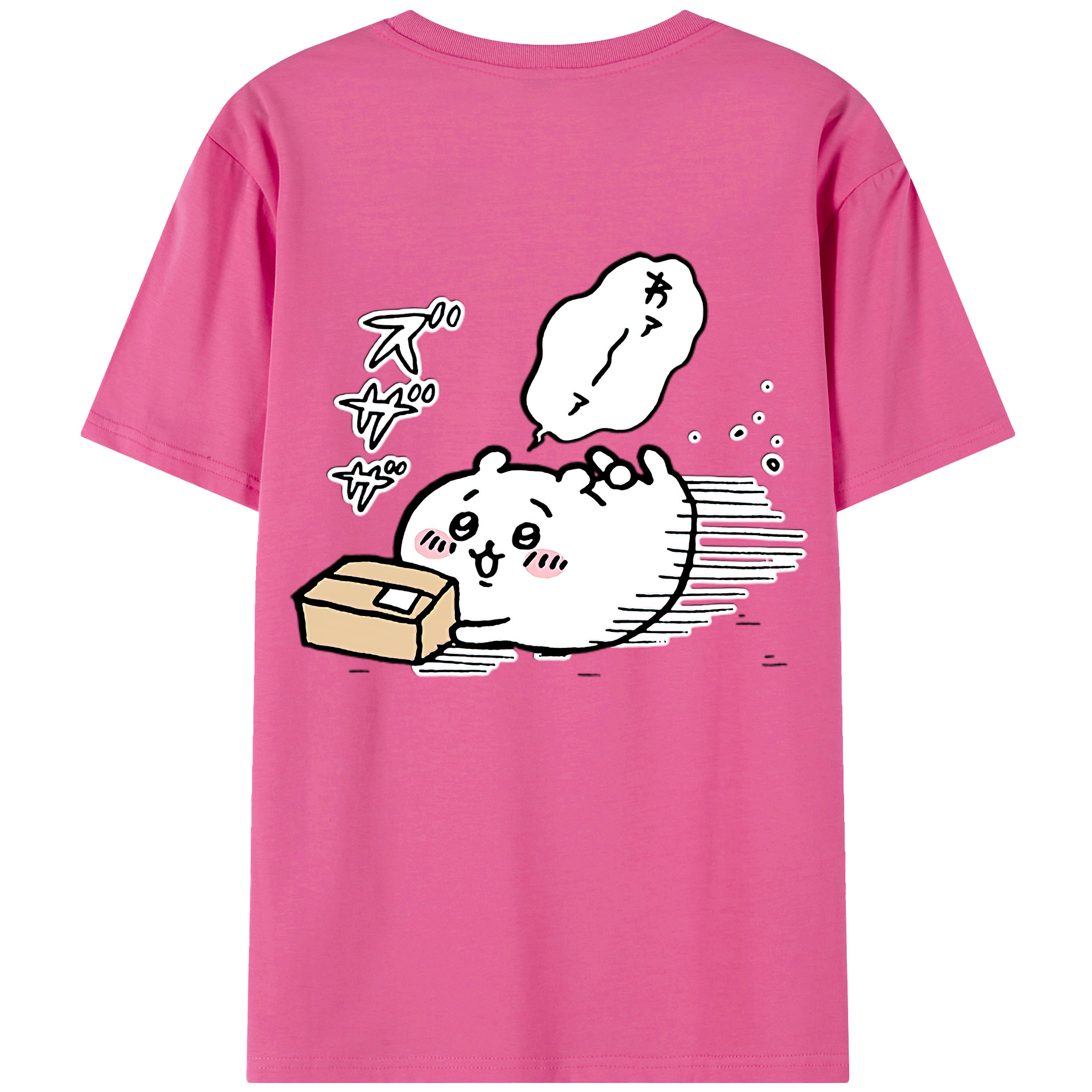 （画像用） ちいかわ ちいかわ Chii-kawa chiikawa レディース半袖Tシャツ(バックプリント)