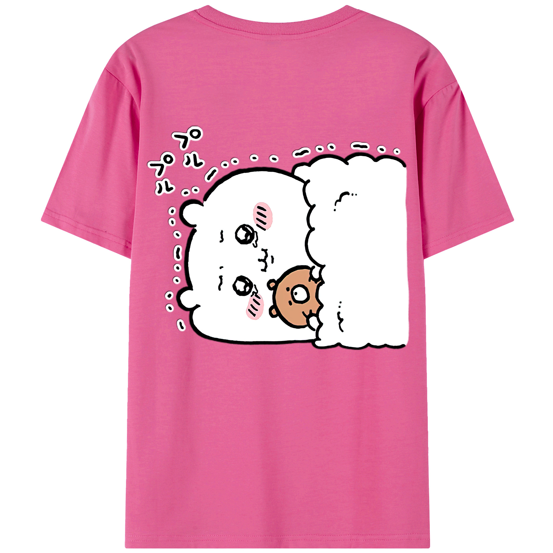 （画像用） ちいかわ ちいかわ Chii-kawa chiikawa レディース半袖Tシャツ(バックプリント)