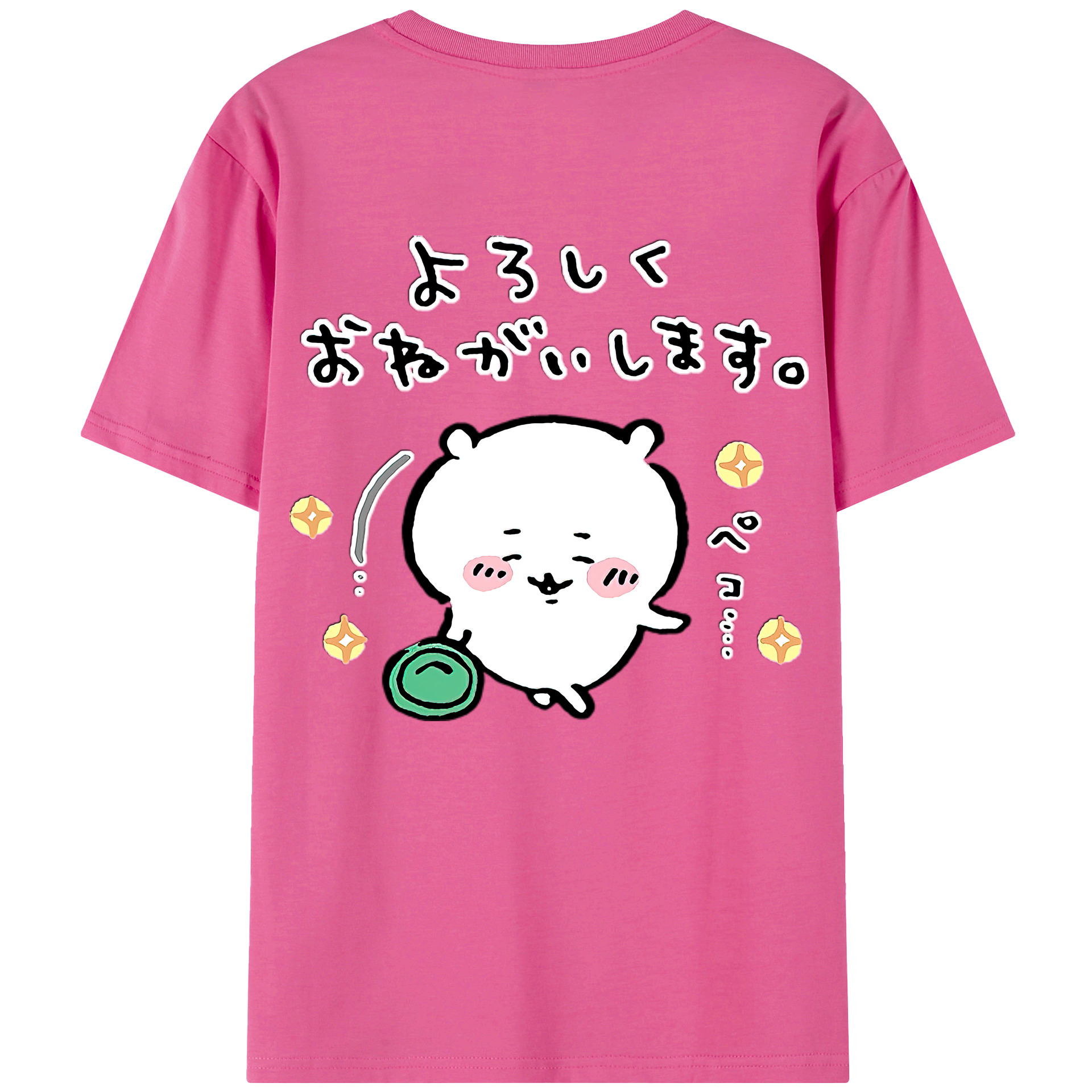 （画像用） ちいかわ ちいかわ Chii-kawa chiikawa レディース半袖Tシャツ(バックプリント)