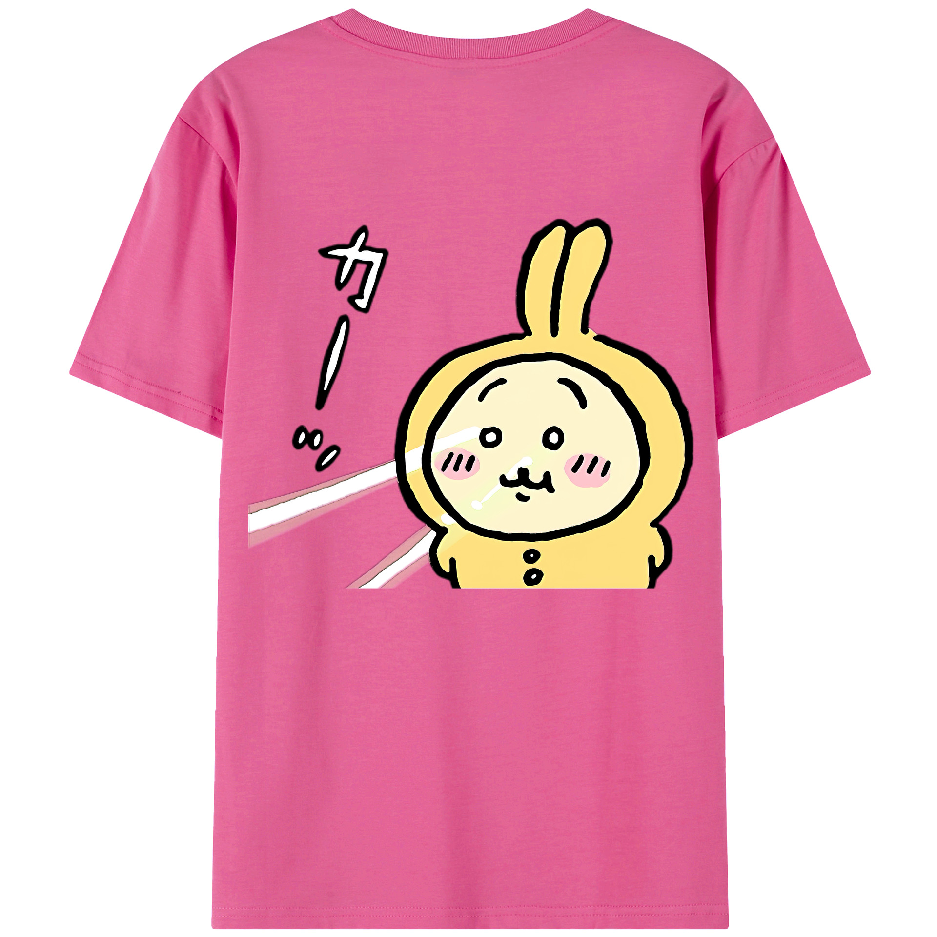 （画像用） ちいかわ うさぎ Chii-kawa usagi レディース半袖Tシャツ(バックプリント)