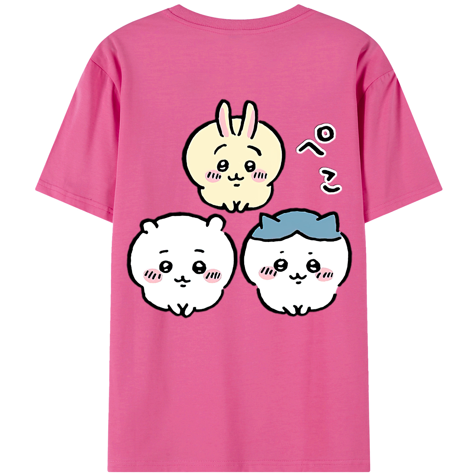 （画像用） ちいかわ うさぎ Chii-kawa usagi レディース半袖Tシャツ(バックプリント)