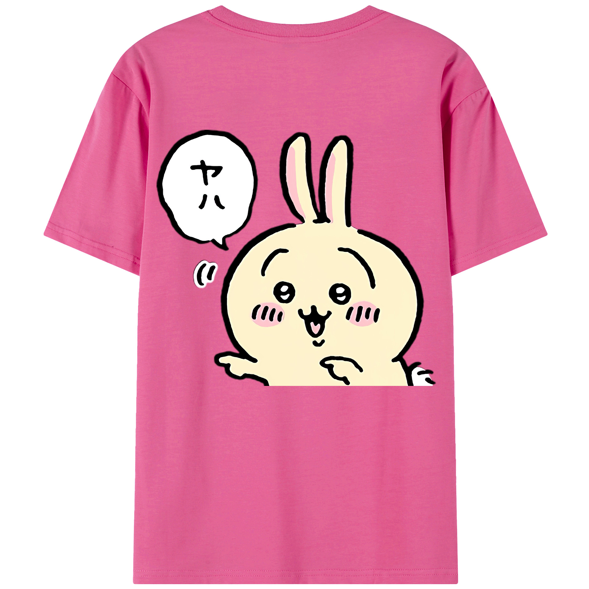 （画像用） ちいかわ うさぎ Chii-kawa usagi レディース半袖Tシャツ(バックプリント)