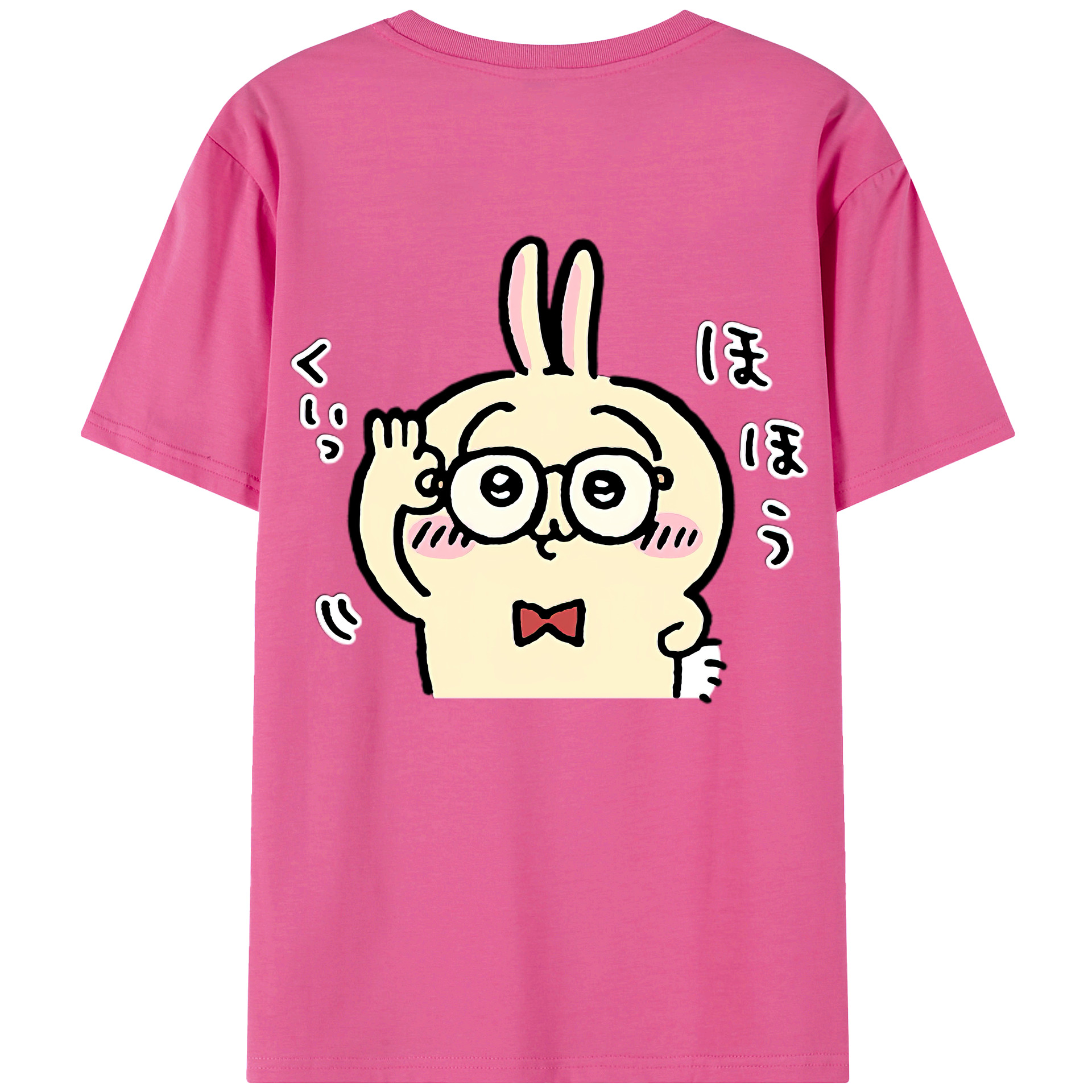 （画像用） ちいかわ うさぎ Chii-kawa usagi レディース半袖Tシャツ(バックプリント)
