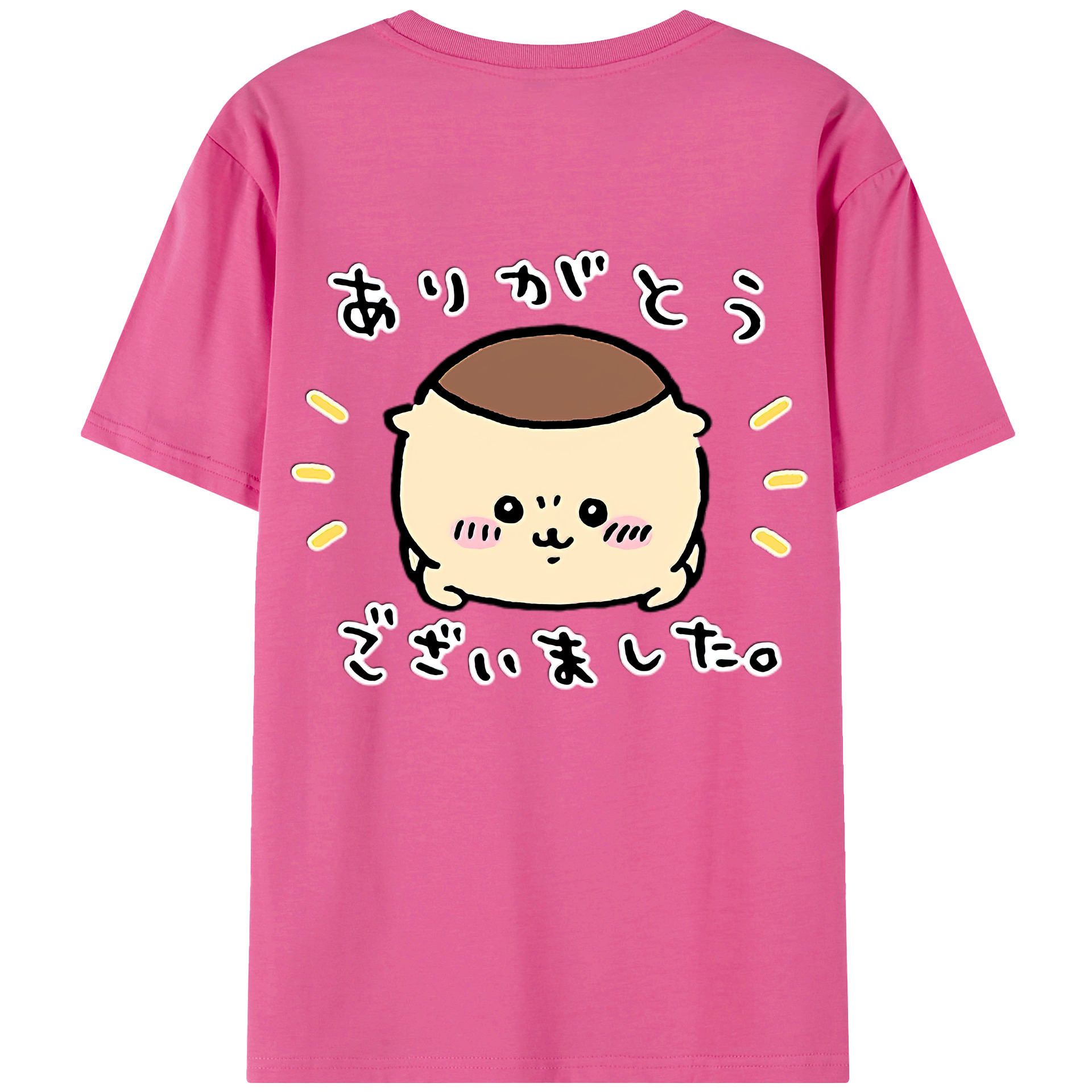 （画像用） ちいかわ くりまんじゅう Chii-kawa kuri manjū レディース半袖Tシャツ(バックプリント)