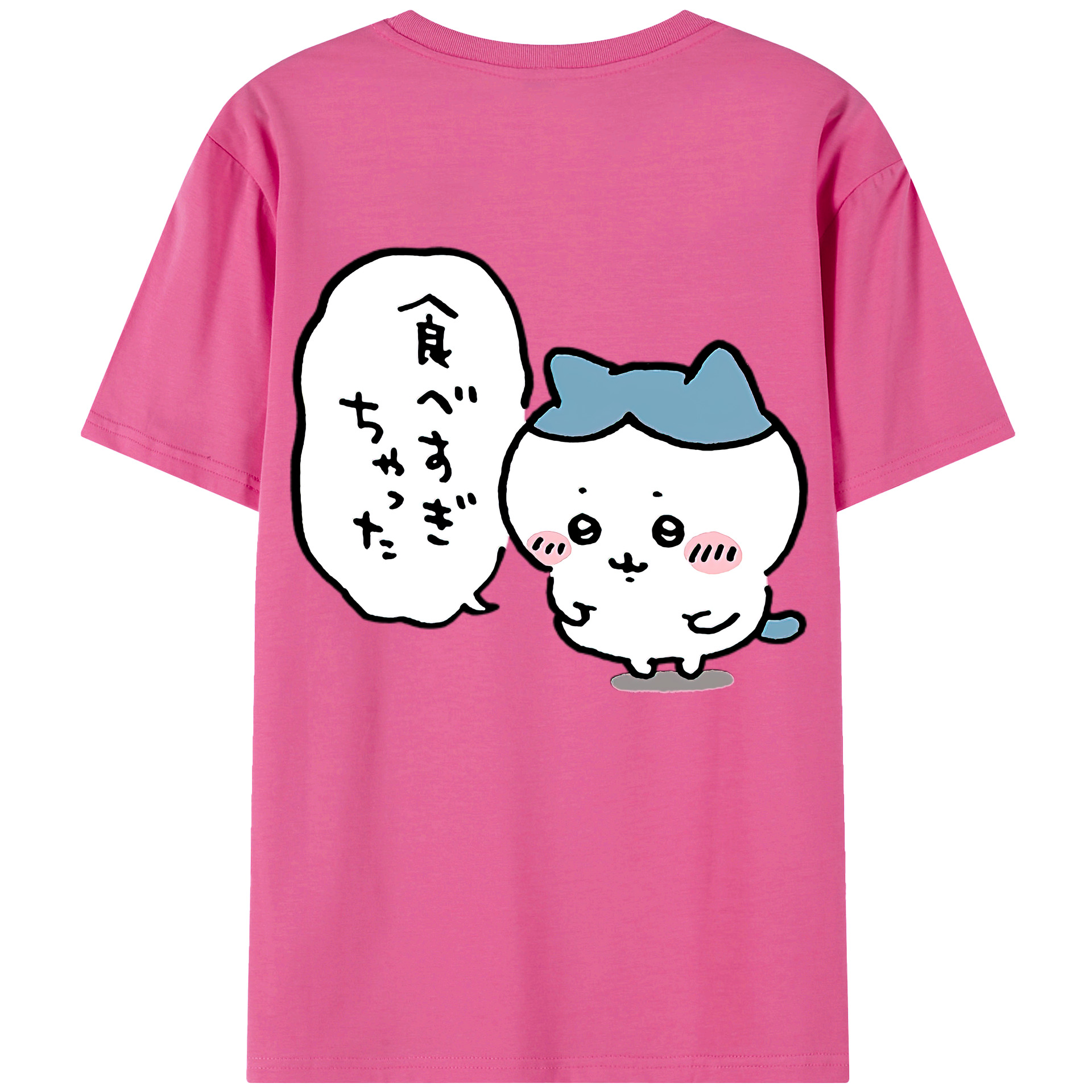 （画像用） ちいかわ ハチワレ Chii-kawa hachiware レディース半袖Tシャツ(バックプリント)