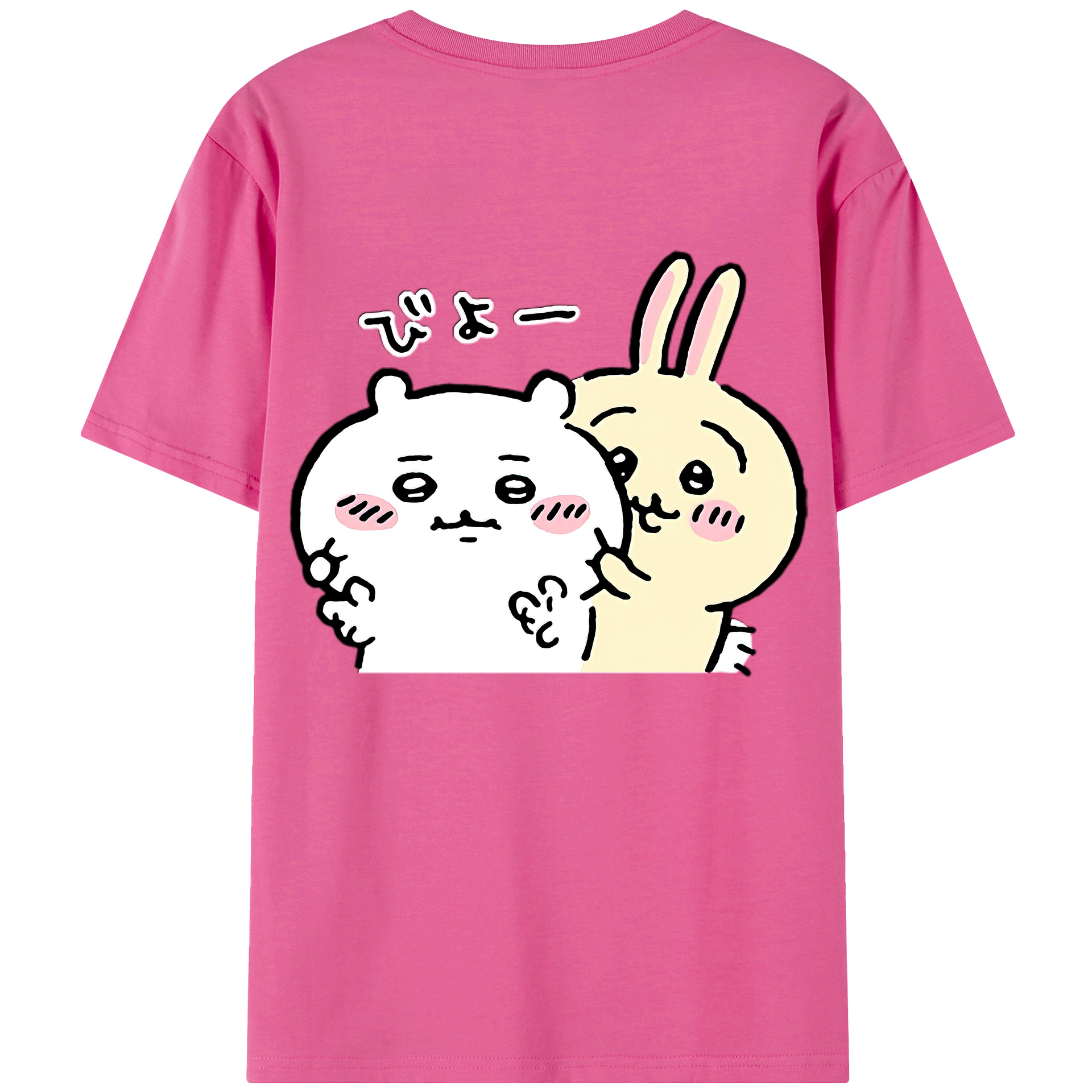 （画像用） ちいかわ うさぎ Chii-kawa usagi レディース半袖Tシャツ(バックプリント)