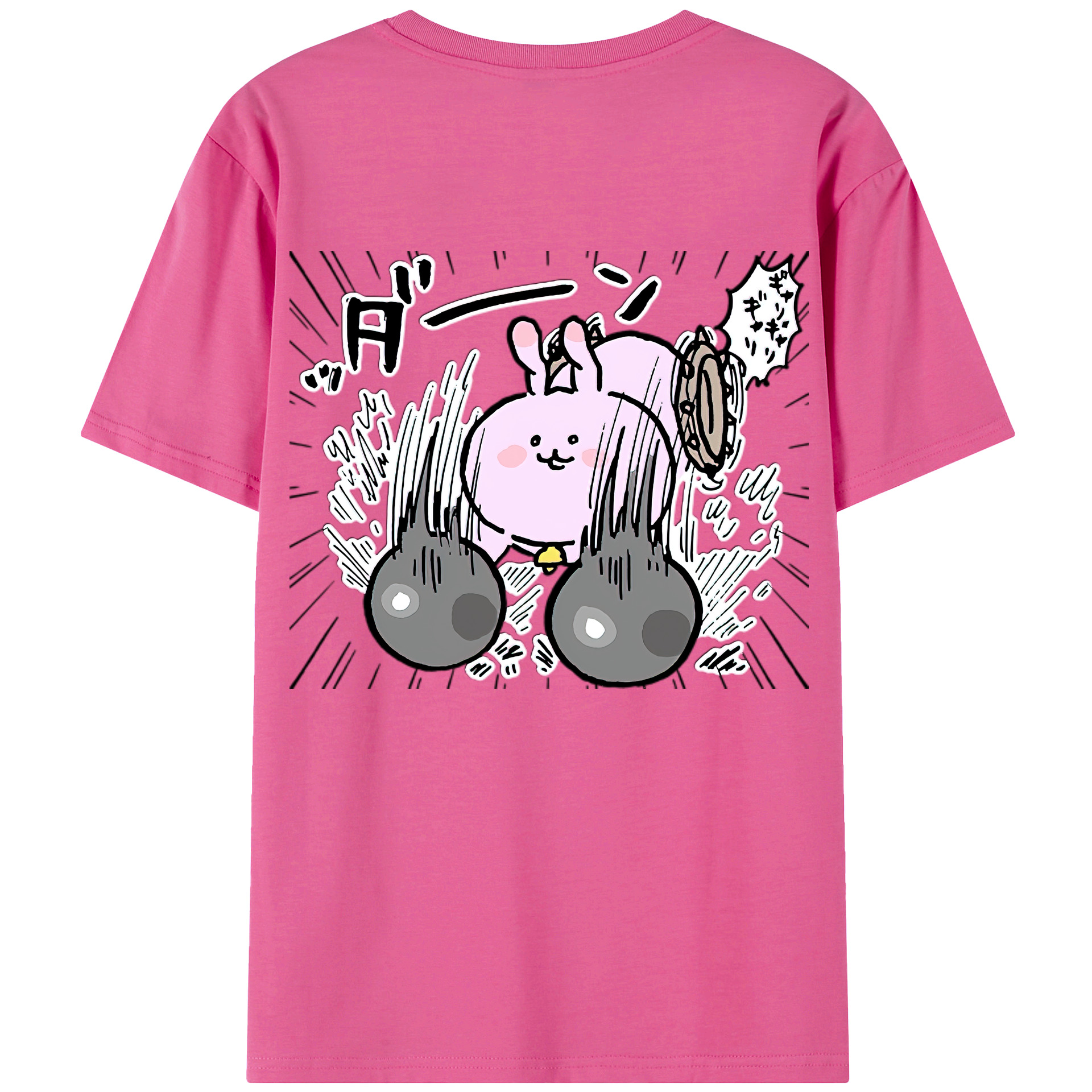 （画像用） ちいかわ うさぎ Chii-kawa usagi レディース半袖Tシャツ(バックプリント)