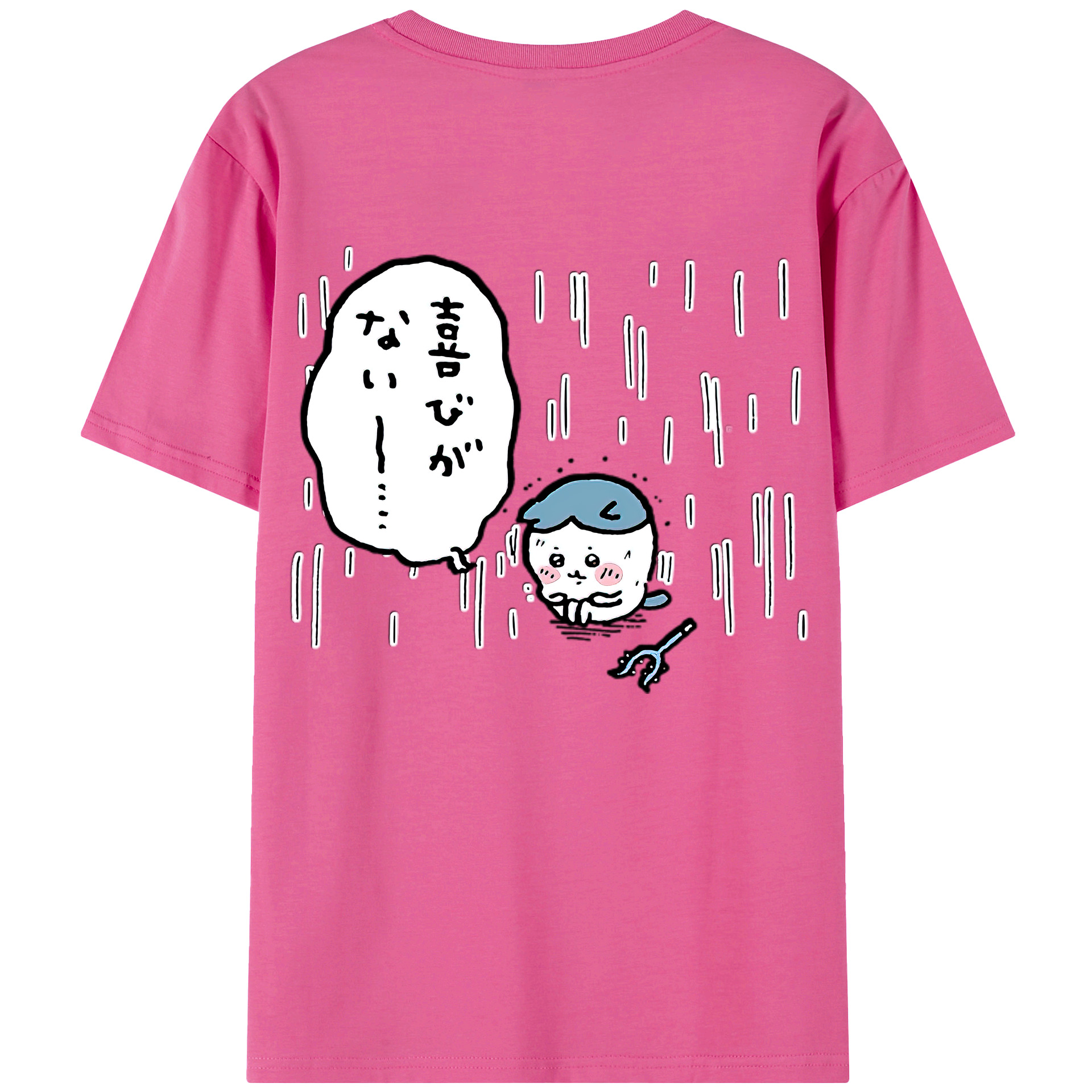 （画像用） ちいかわ ハチワレ Chii-kawa hachiware レディース半袖Tシャツ(バックプリント)