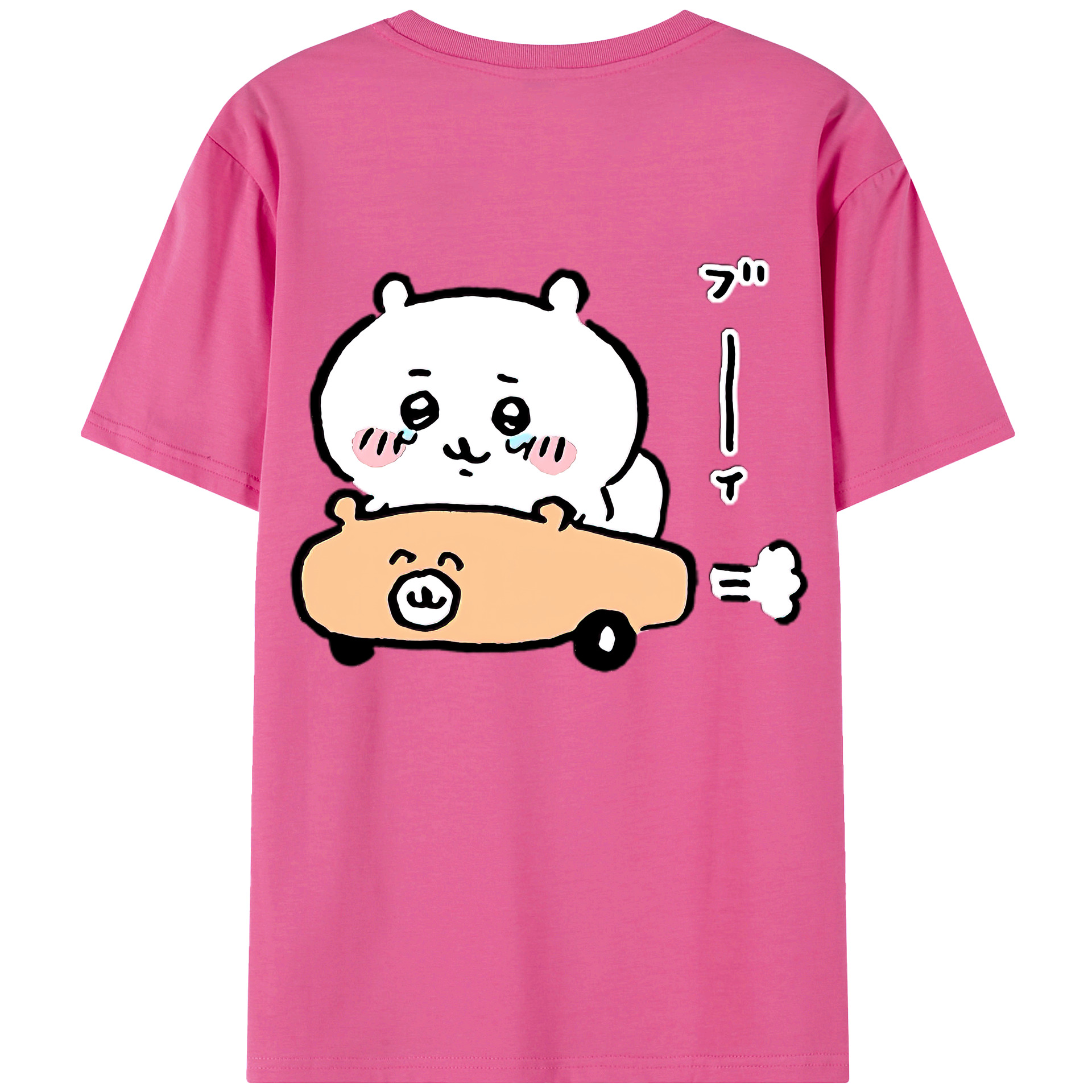 （画像用） ちいかわ ちいかわ Chii-kawa chiikawa レディース半袖Tシャツ(バックプリント)