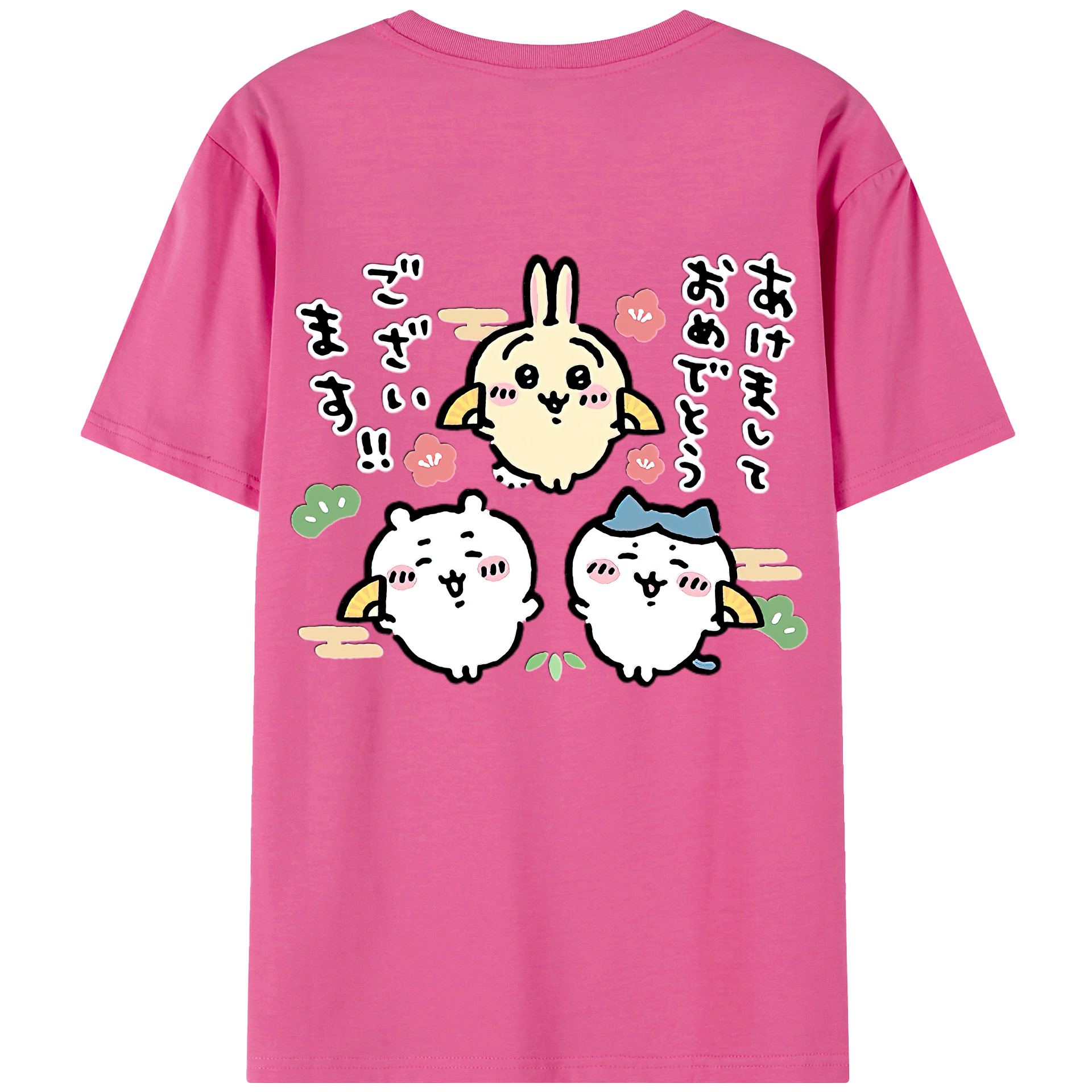 （画像用） ちいかわ ちいかわ Chii-kawa chiikawa レディース半袖Tシャツ(バックプリント)