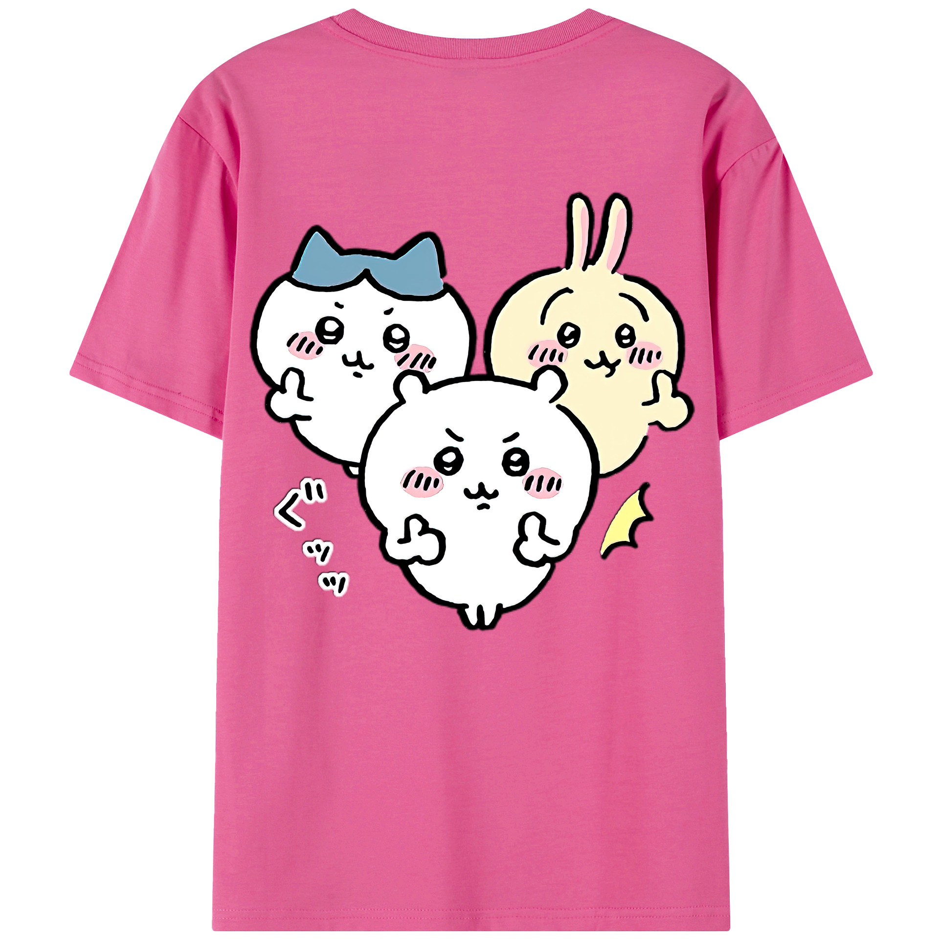 （画像用） ちいかわ うさぎ Chii-kawa usagi レディース半袖Tシャツ(バックプリント)