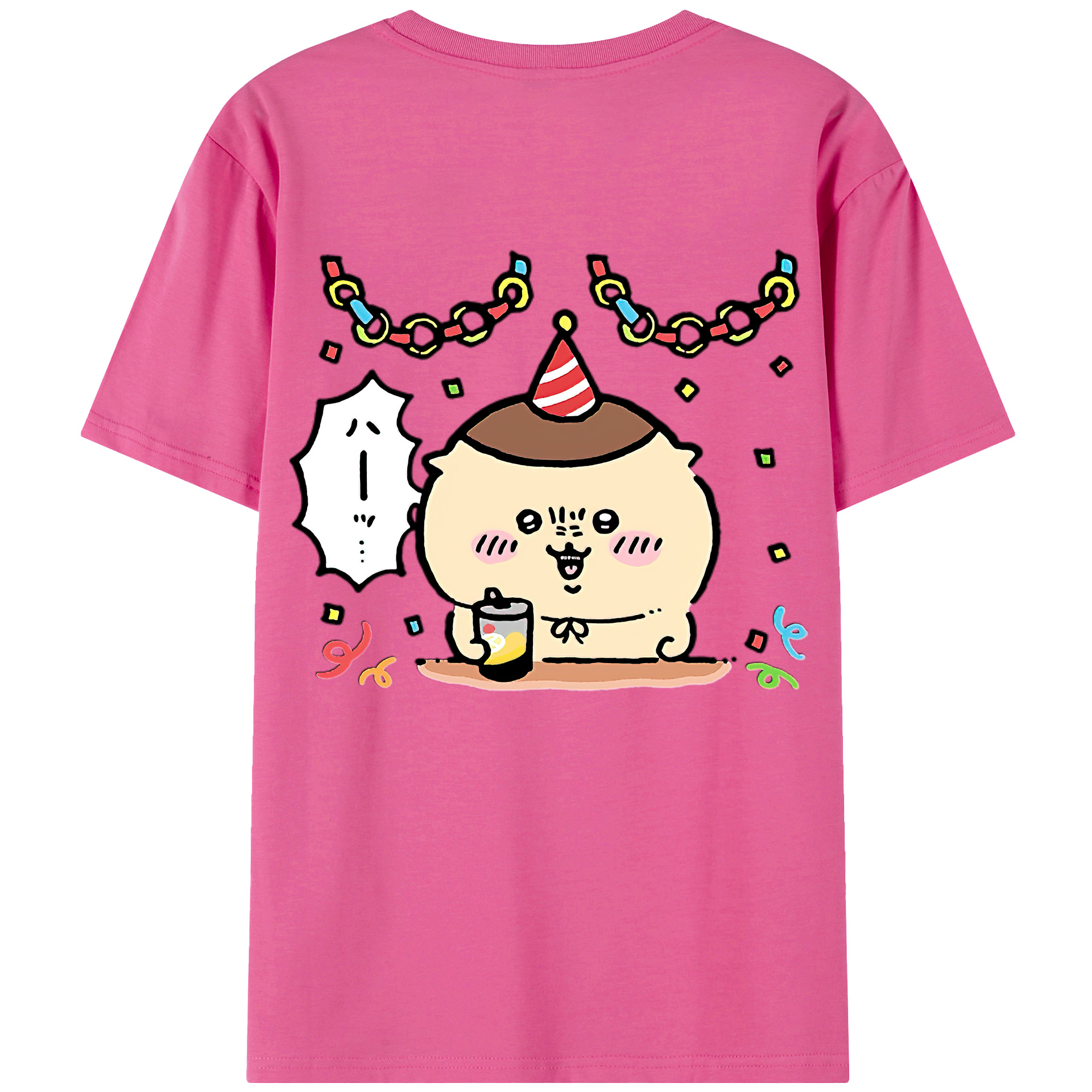 （画像用） ちいかわ くりまんじゅう Chii-kawa kuri manjū レディース半袖Tシャツ(バックプリント)
