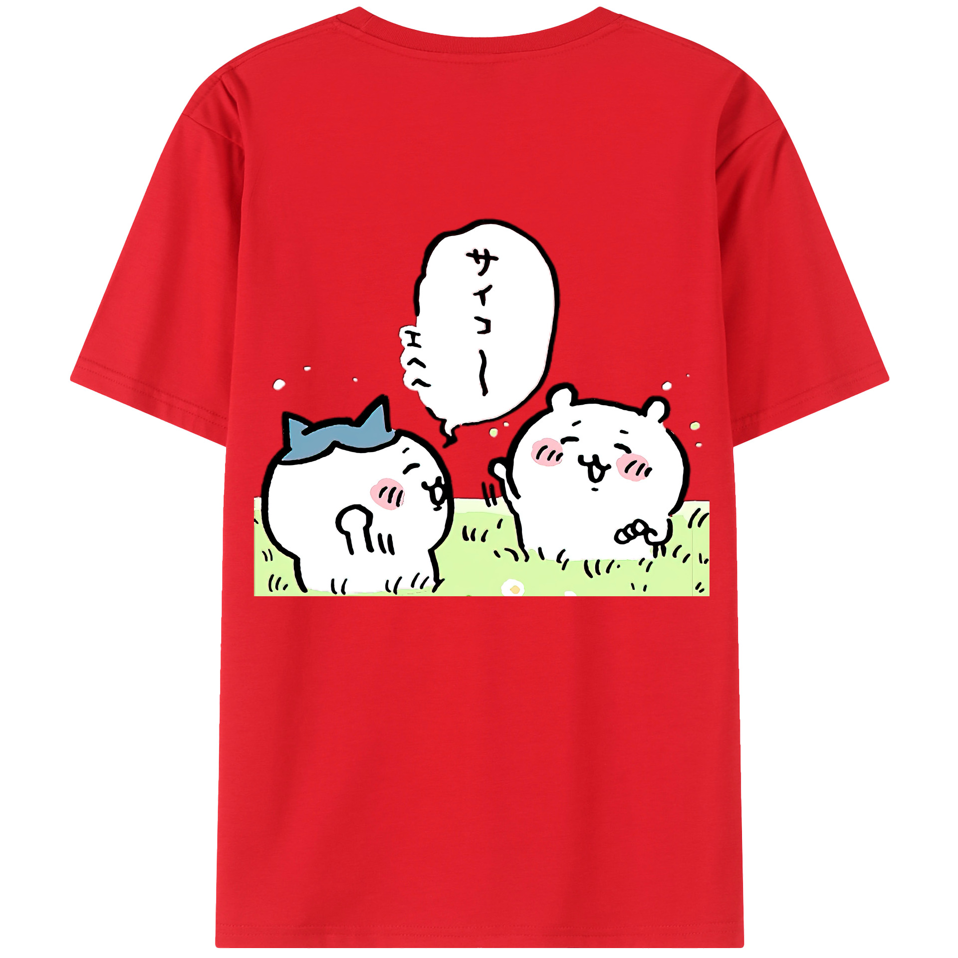 （画像用） ちいかわ ちいかわ Chii-kawa chiikawa レディース半袖Tシャツ(バックプリント)