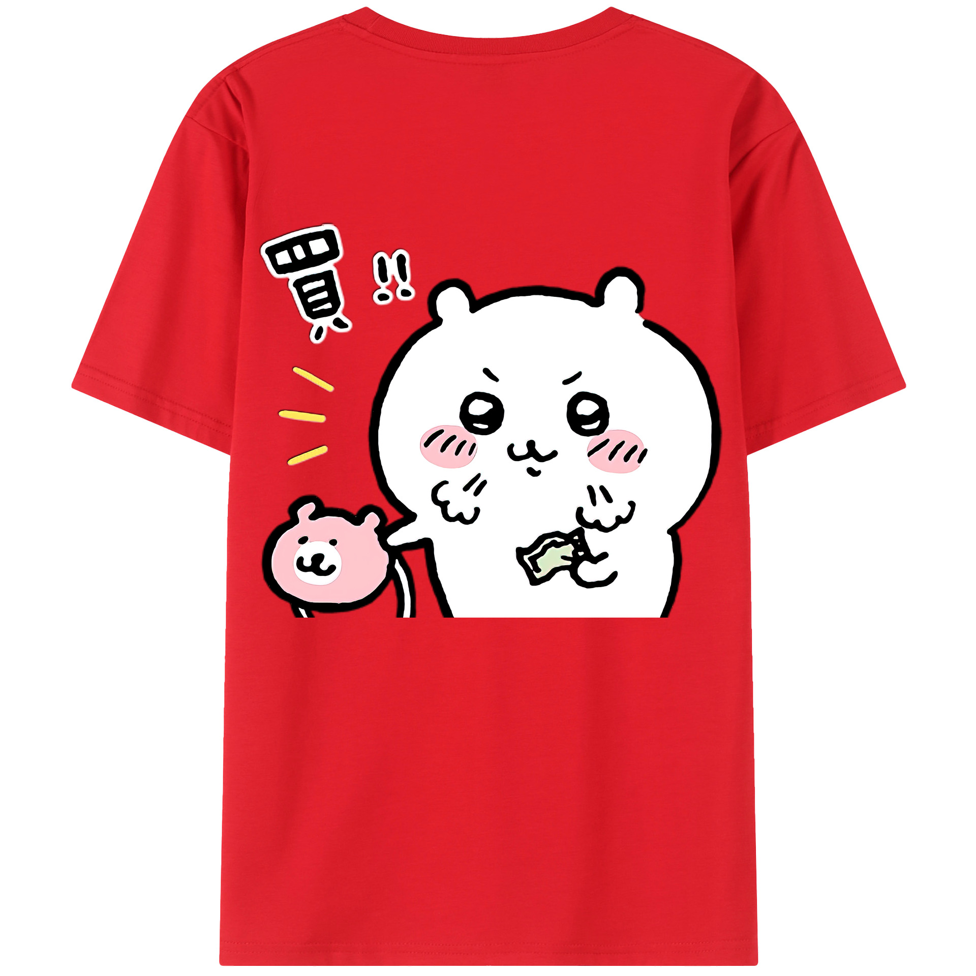 （画像用） ちいかわ ちいかわ Chii-kawa chiikawa レディース半袖Tシャツ(バックプリント)