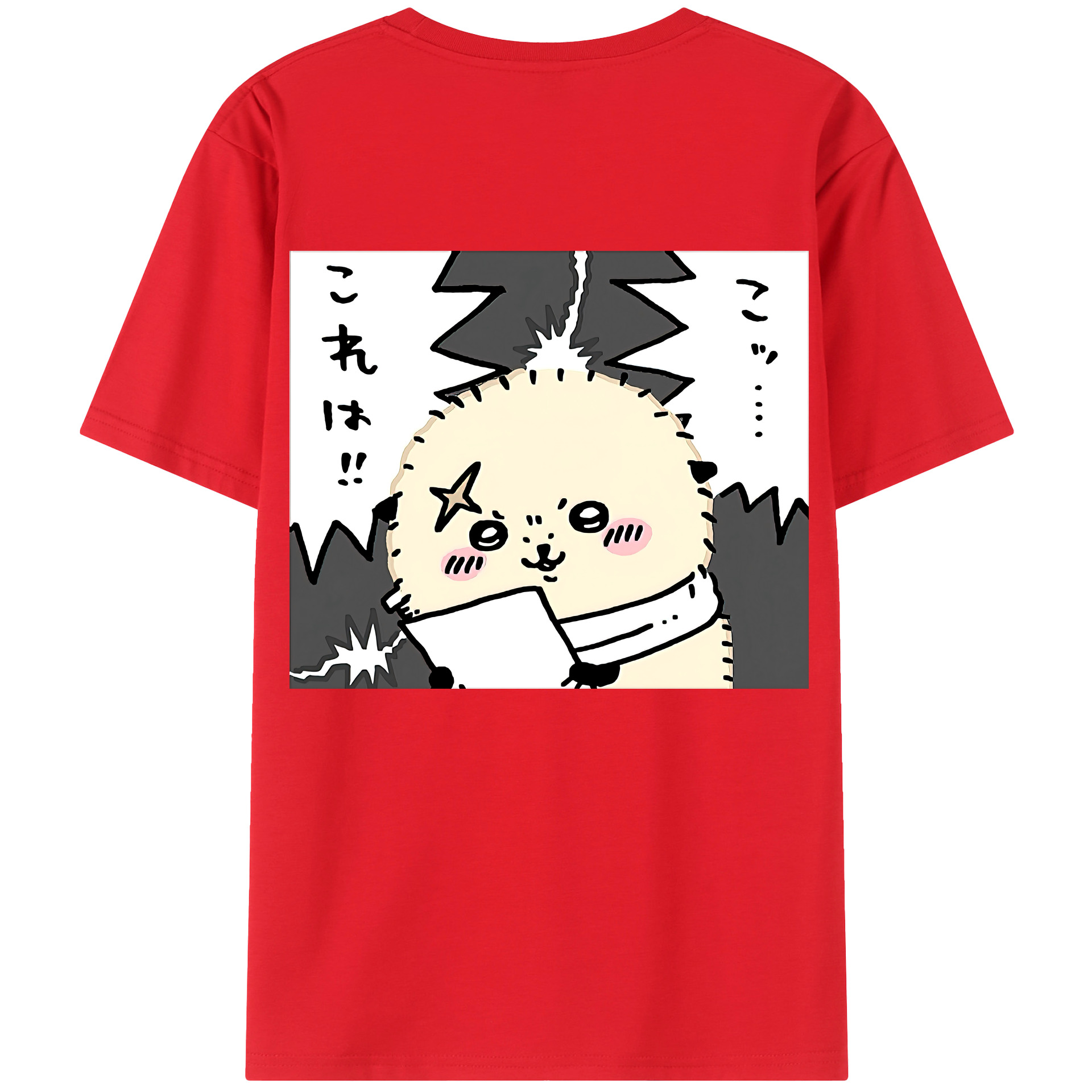 （画像用） ちいかわ ラッコ Chii-kawa Sea otter レディース半袖Tシャツ(バックプリント)