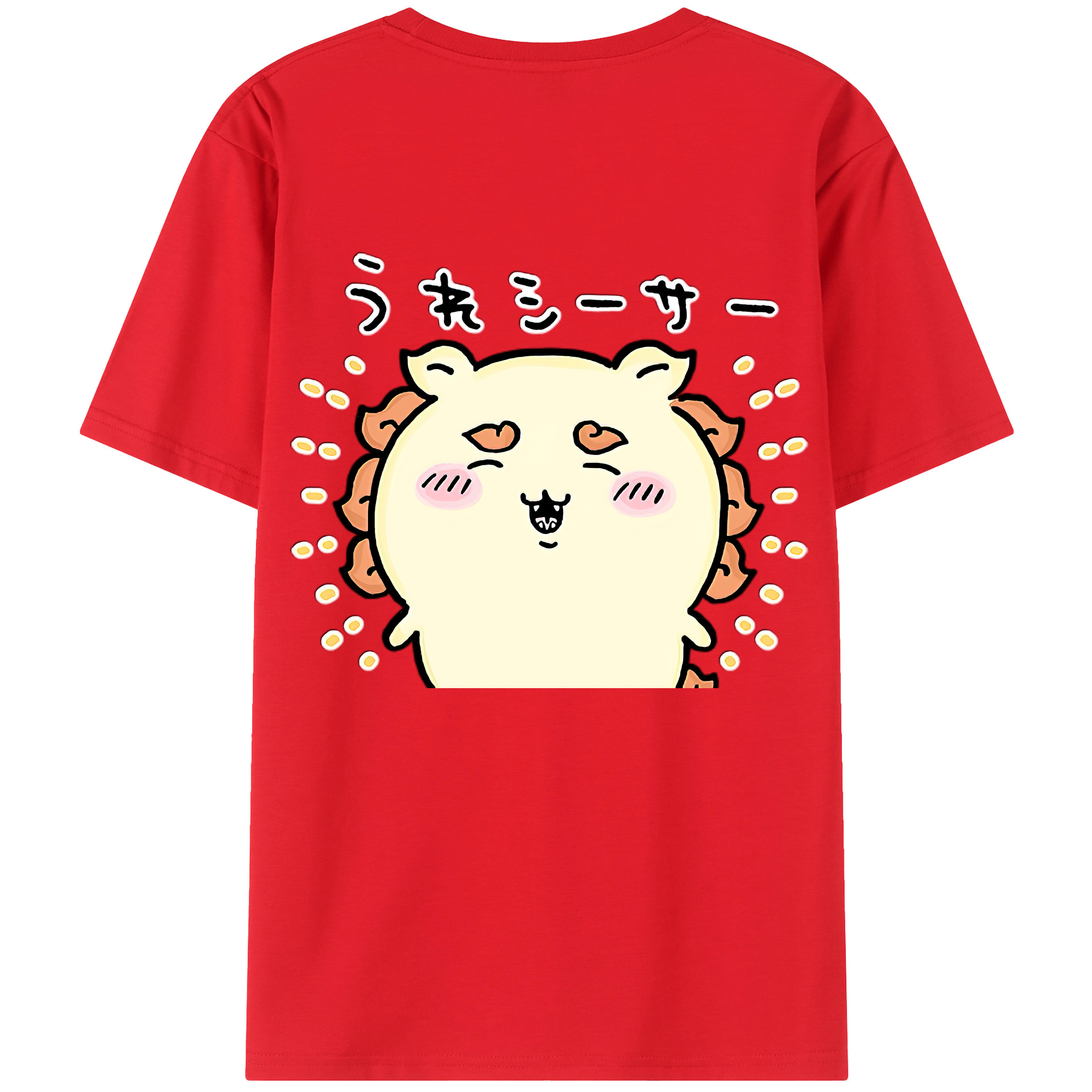 （画像用） ちいかわ シーサー Chii-kawa Shisa レディース半袖Tシャツ(バックプリント)