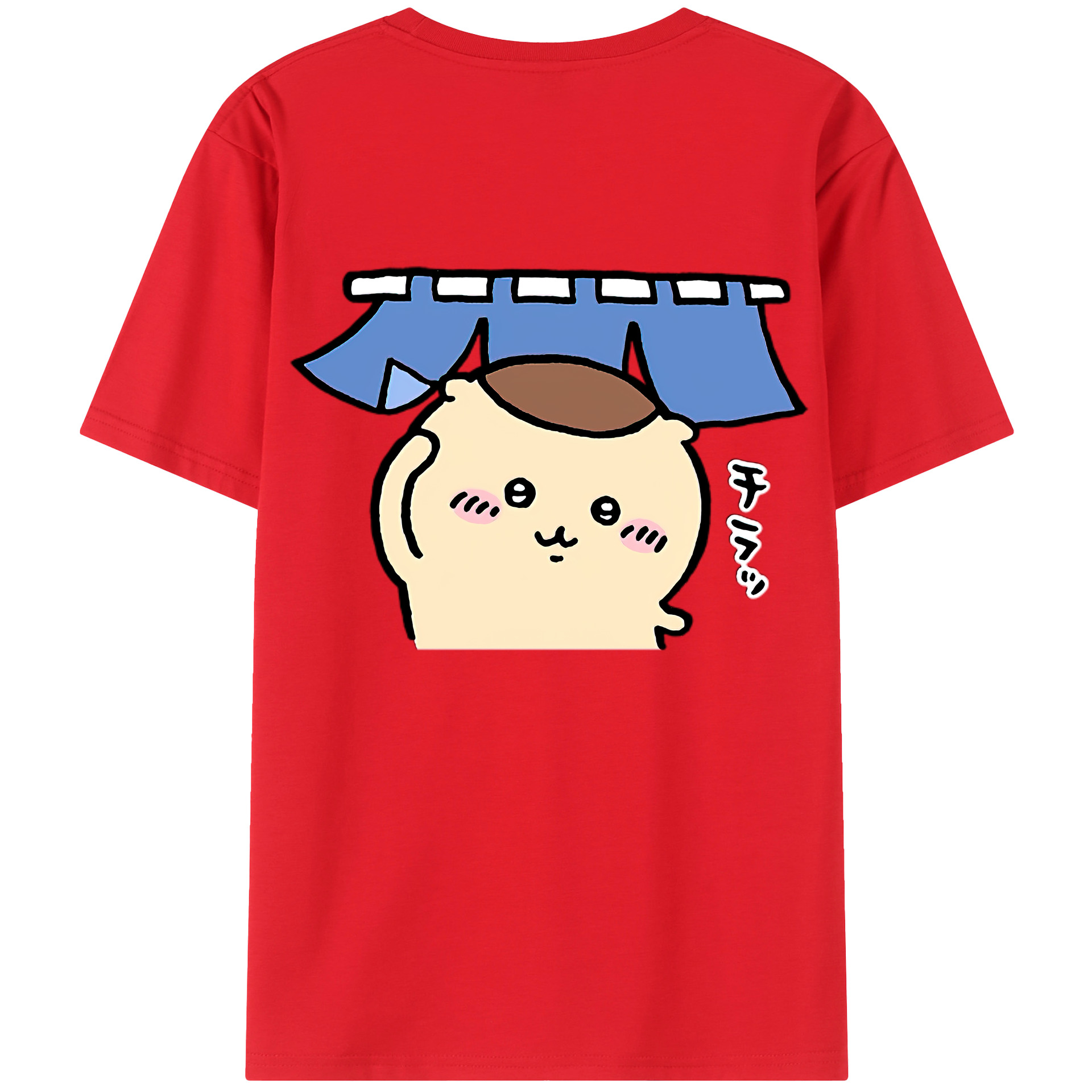 （画像用） ちいかわ くりまんじゅう Chii-kawa kuri manjū レディース半袖Tシャツ(バックプリント)