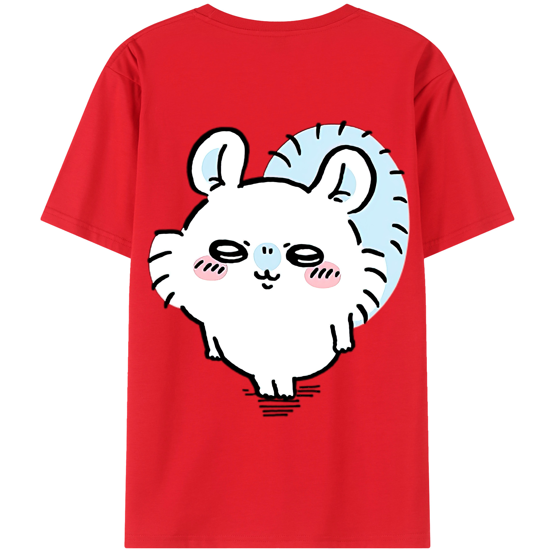 （画像用） ちいかわ モモンガ Chii-kawa Momonga レディース半袖Tシャツ(バックプリント)
