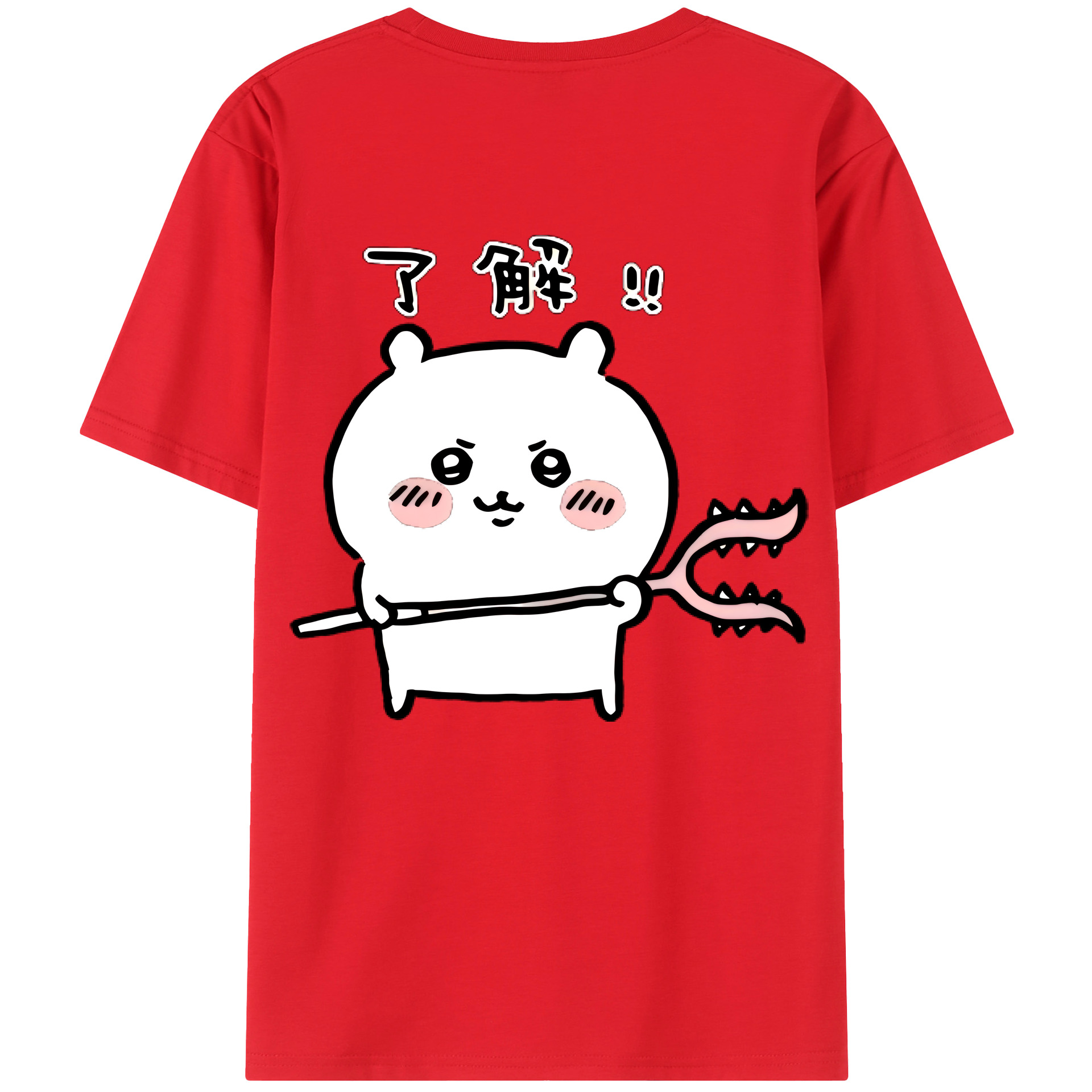 （画像用） ちいかわ ちいかわ Chii-kawa chiikawa レディース半袖Tシャツ(バックプリント)