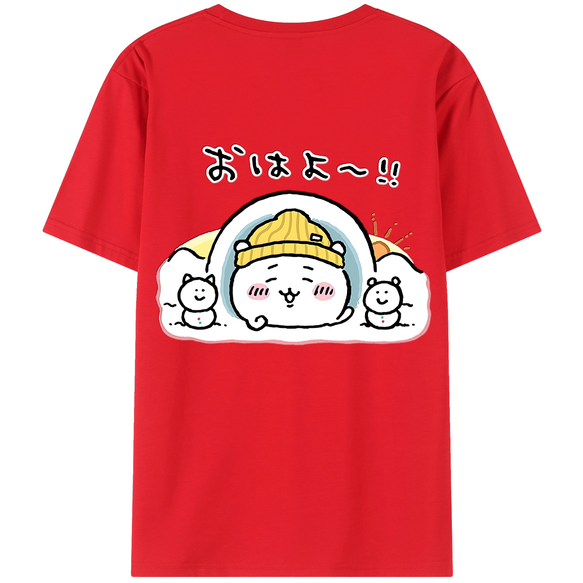 （画像用） ちいかわ ちいかわ Chii-kawa chiikawa レディース半袖Tシャツ(バックプリント)