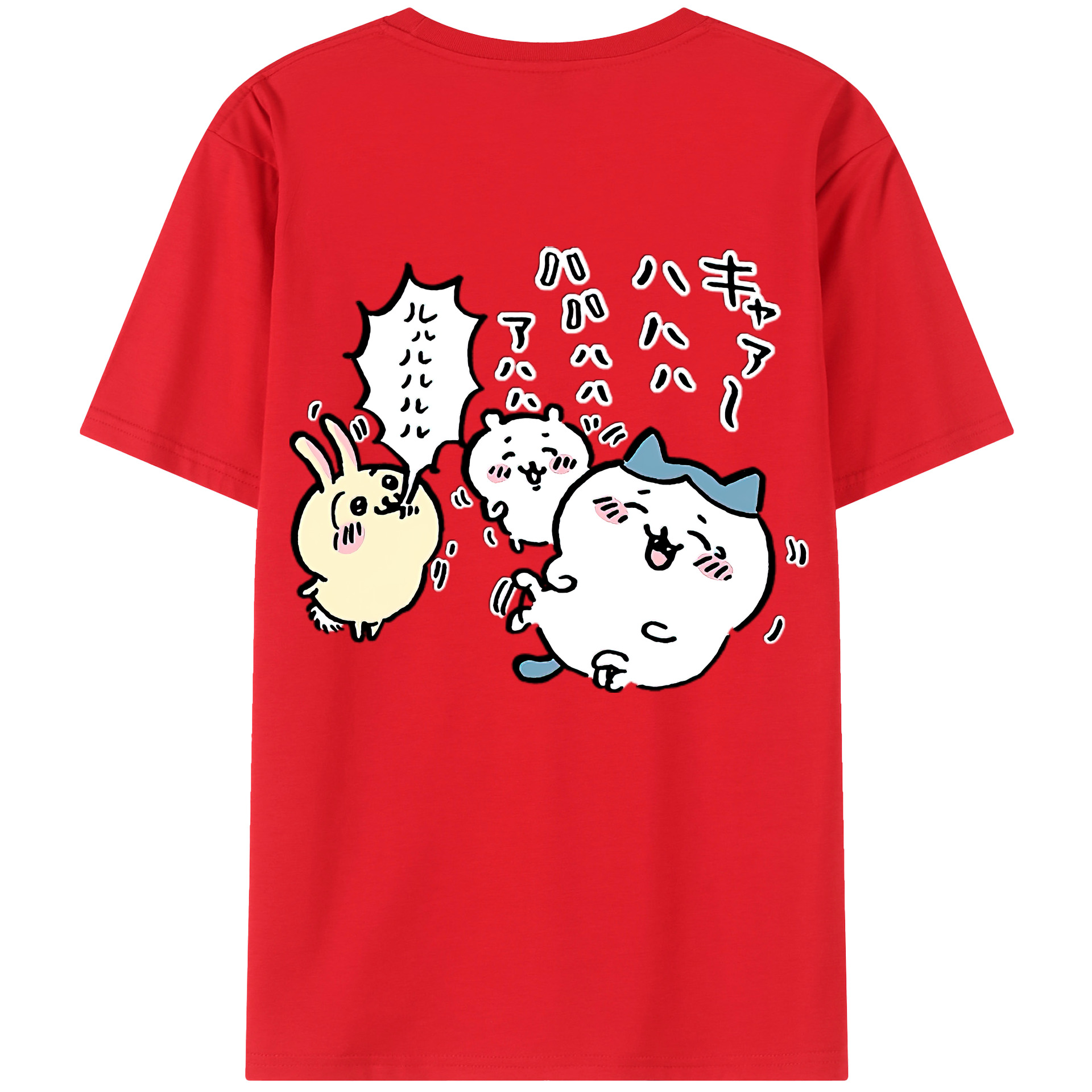 （画像用） ちいかわ うさぎ Chii-kawa usagi レディース半袖Tシャツ(バックプリント)