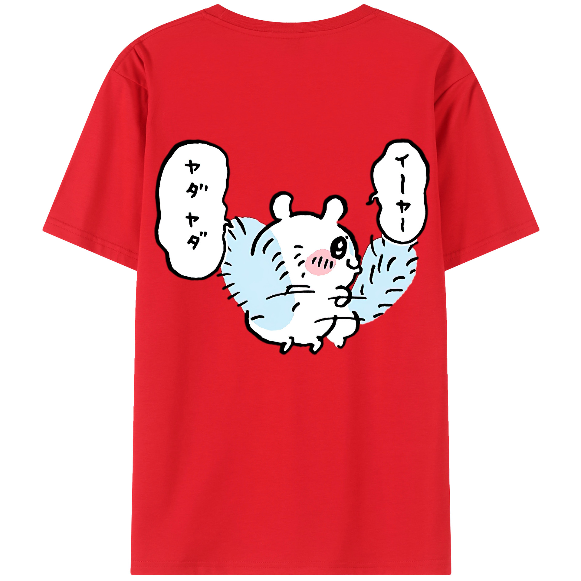 （画像用） ちいかわ モモンガ Chii-kawa Momonga レディース半袖Tシャツ(バックプリント)