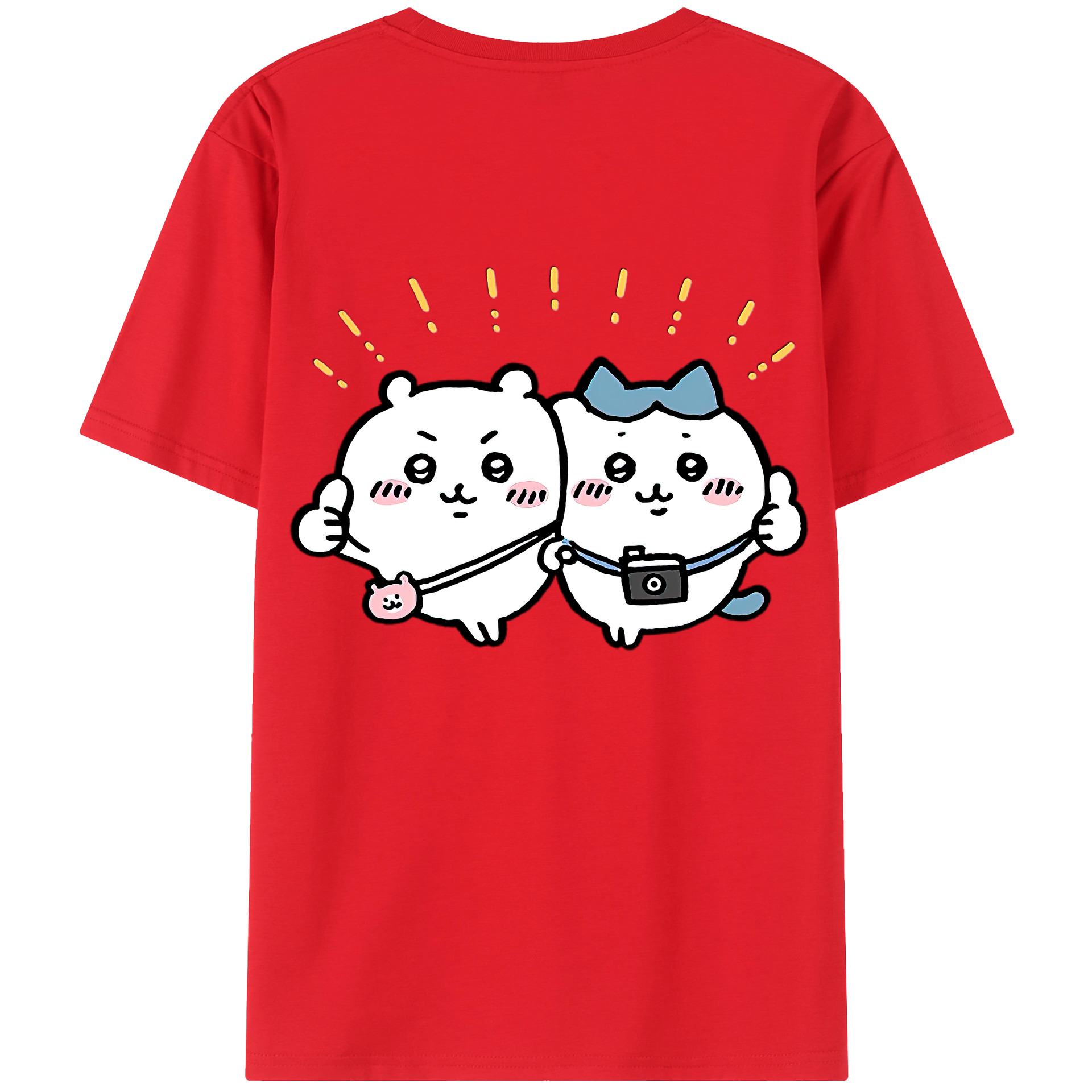（画像用） ちいかわ ちいかわ Chii-kawa chiikawa レディース半袖Tシャツ(バックプリント)