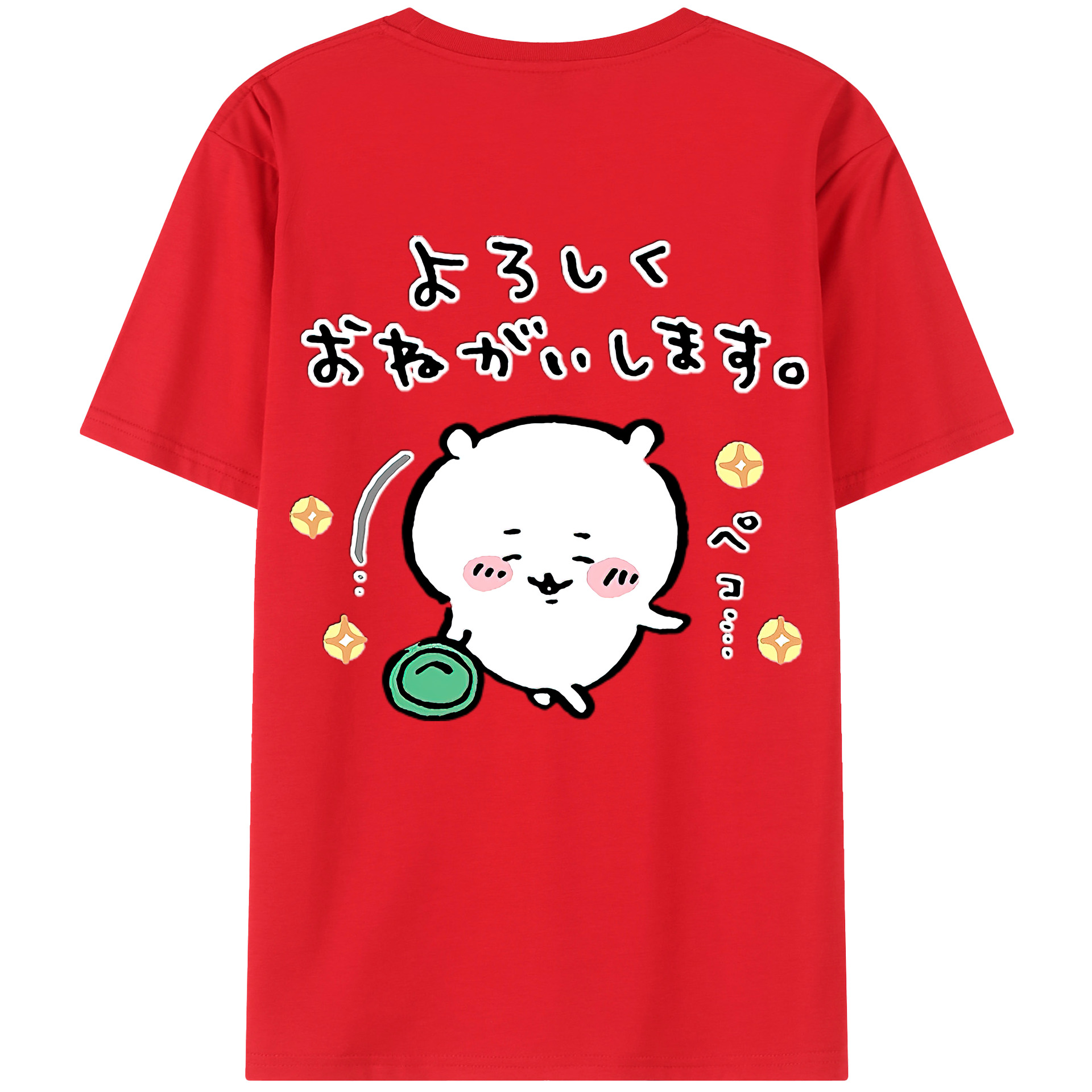 （画像用） ちいかわ ちいかわ Chii-kawa chiikawa レディース半袖Tシャツ(バックプリント)