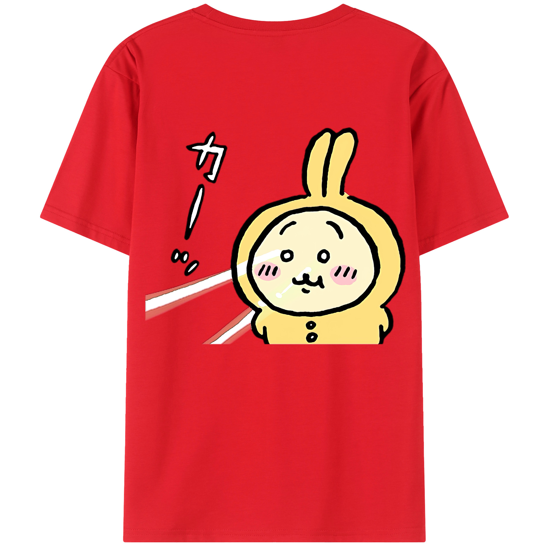 （画像用） ちいかわ うさぎ Chii-kawa usagi レディース半袖Tシャツ(バックプリント)