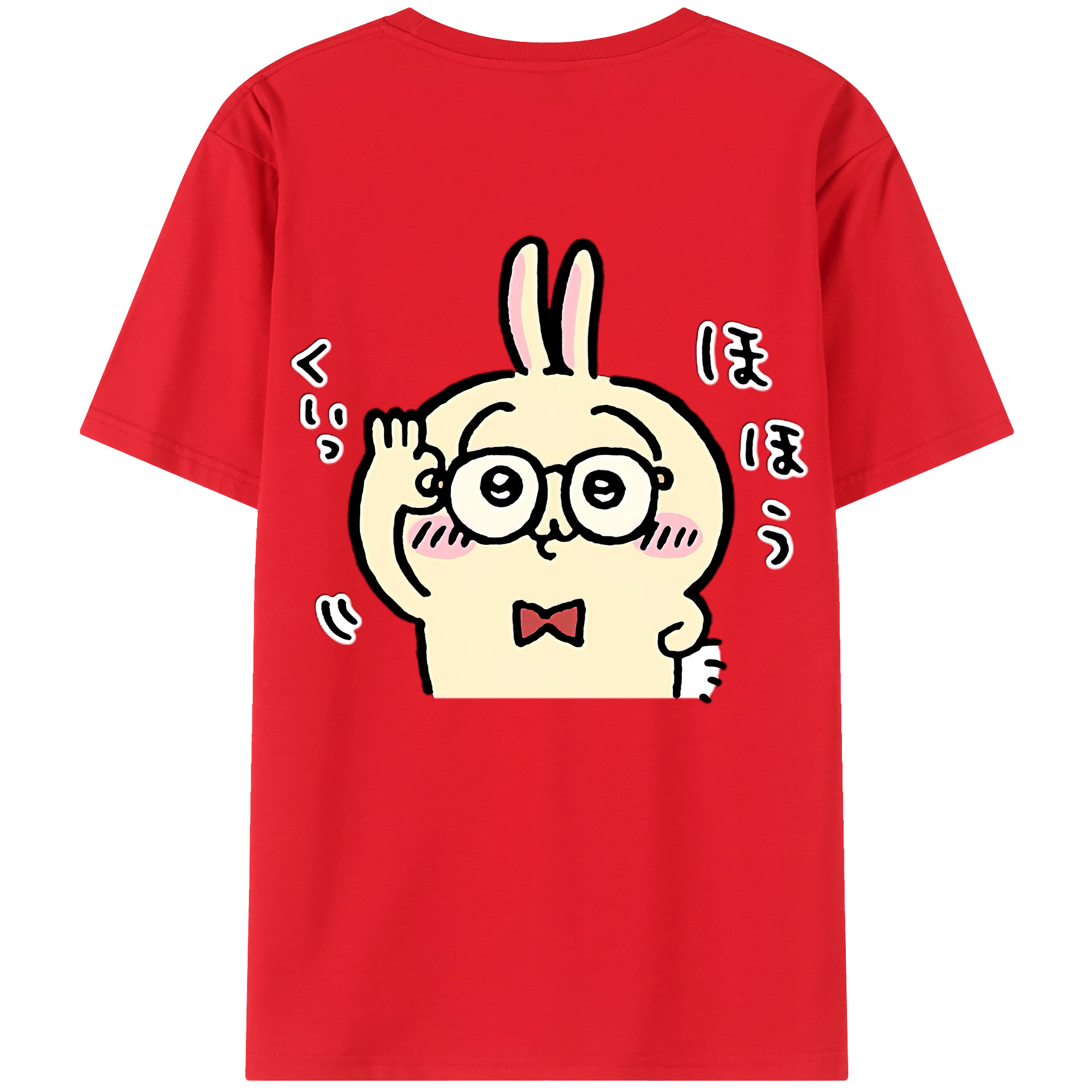 （画像用） ちいかわ うさぎ Chii-kawa usagi レディース半袖Tシャツ(バックプリント)