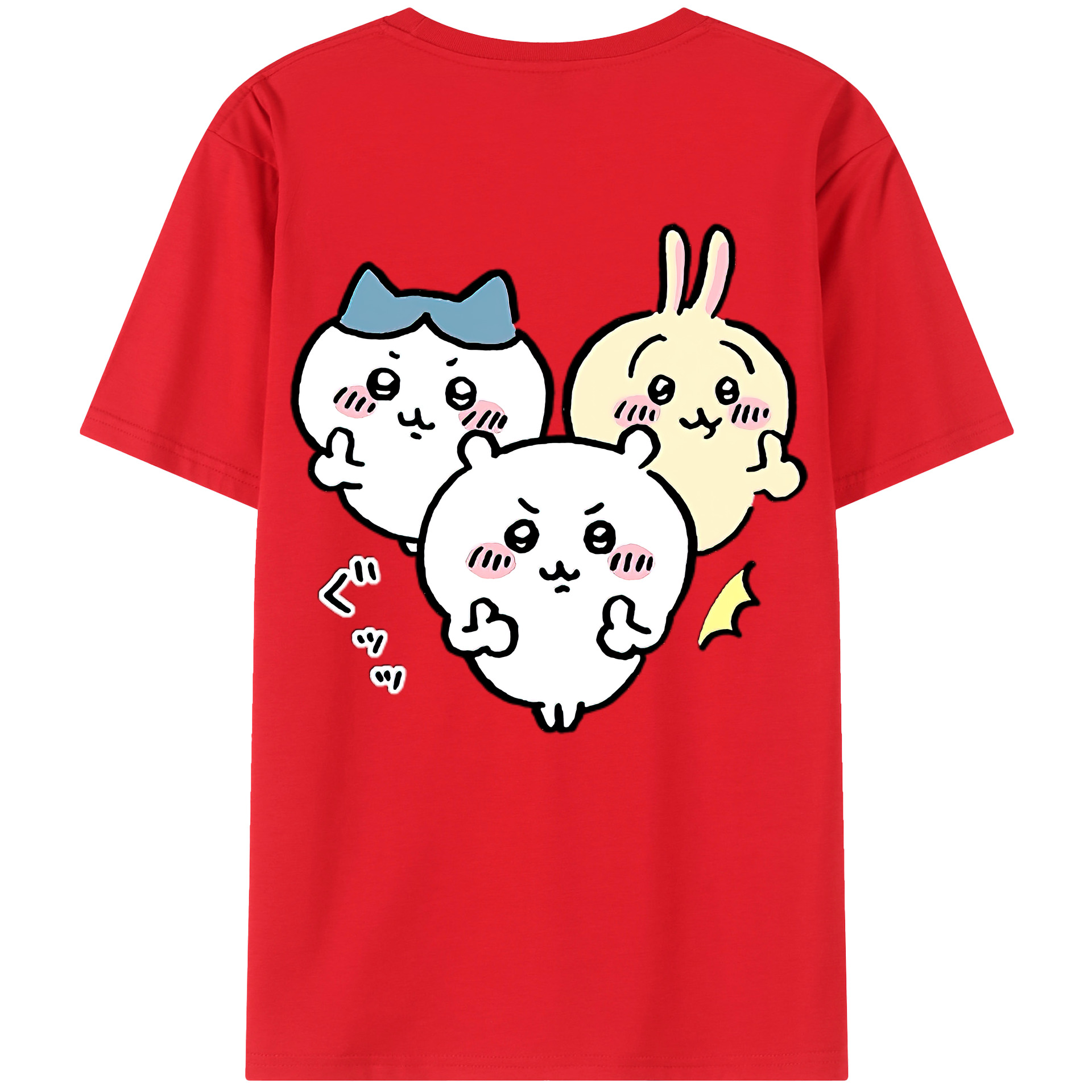 （画像用） ちいかわ うさぎ Chii-kawa usagi レディース半袖Tシャツ(バックプリント)
