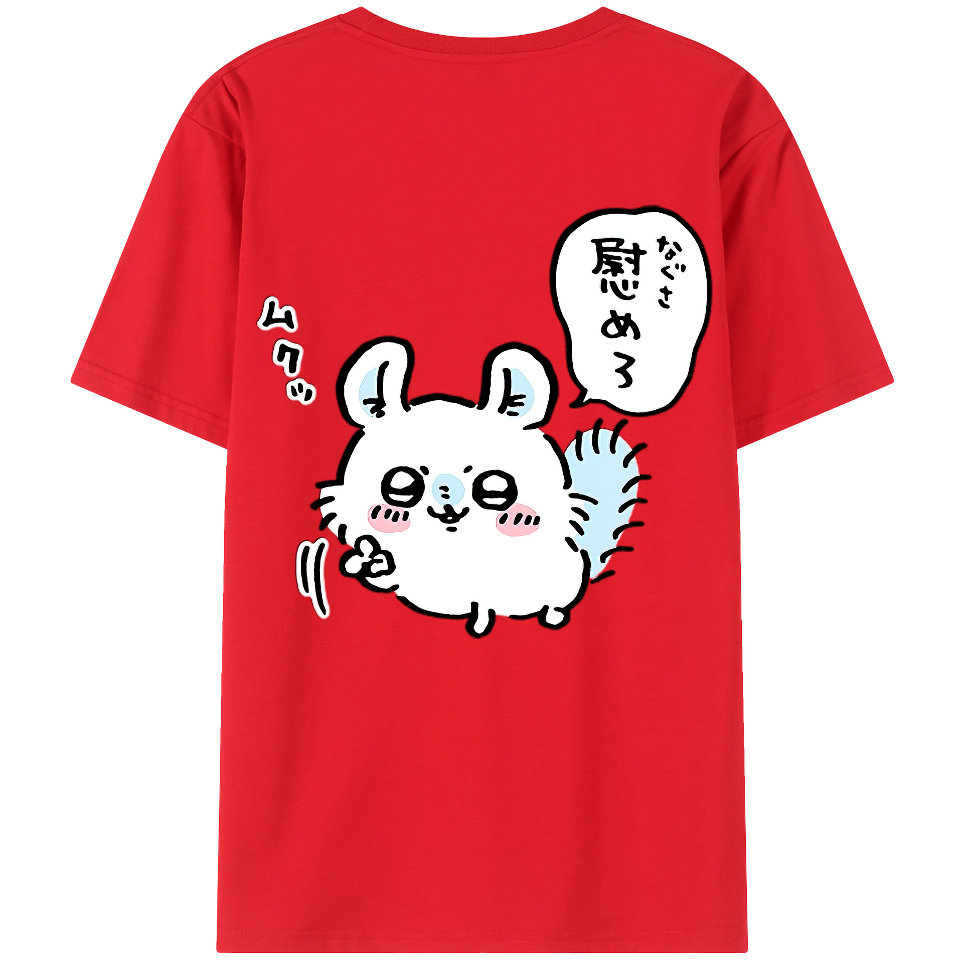 （画像用） ちいかわ モモンガ Chii-kawa Momonga レディース半袖Tシャツ(バックプリント)